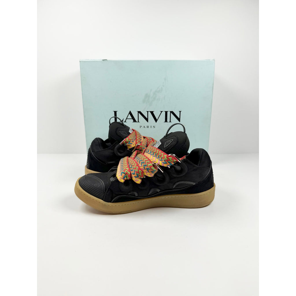 Size 42EU/9US - Lanvin Curb Black Sneakers