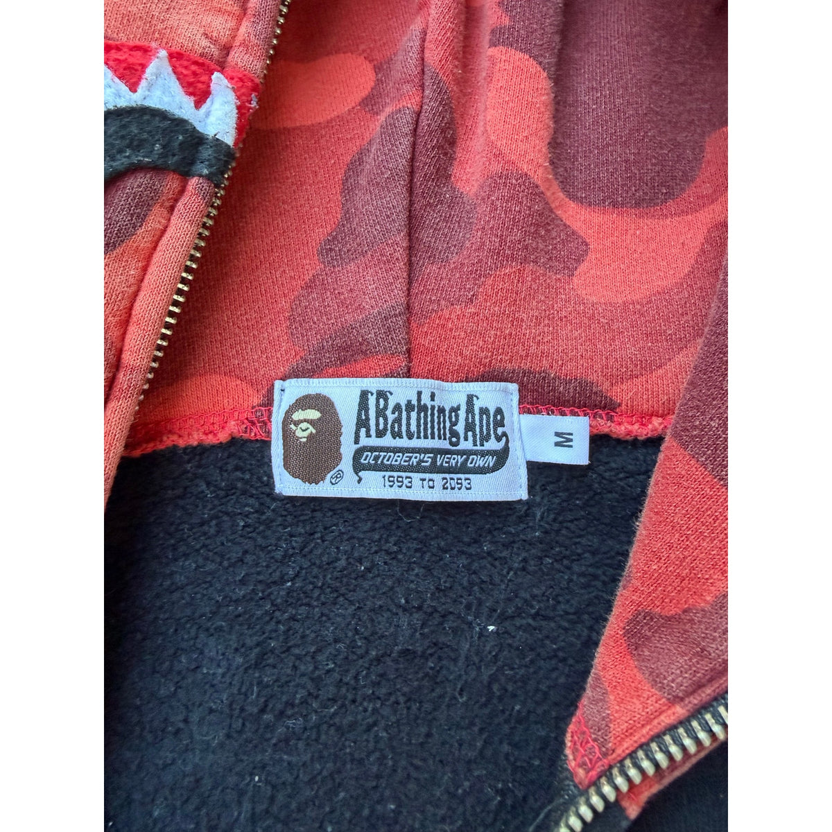 Size M - Bape X Ovo Full Zip Hoodie