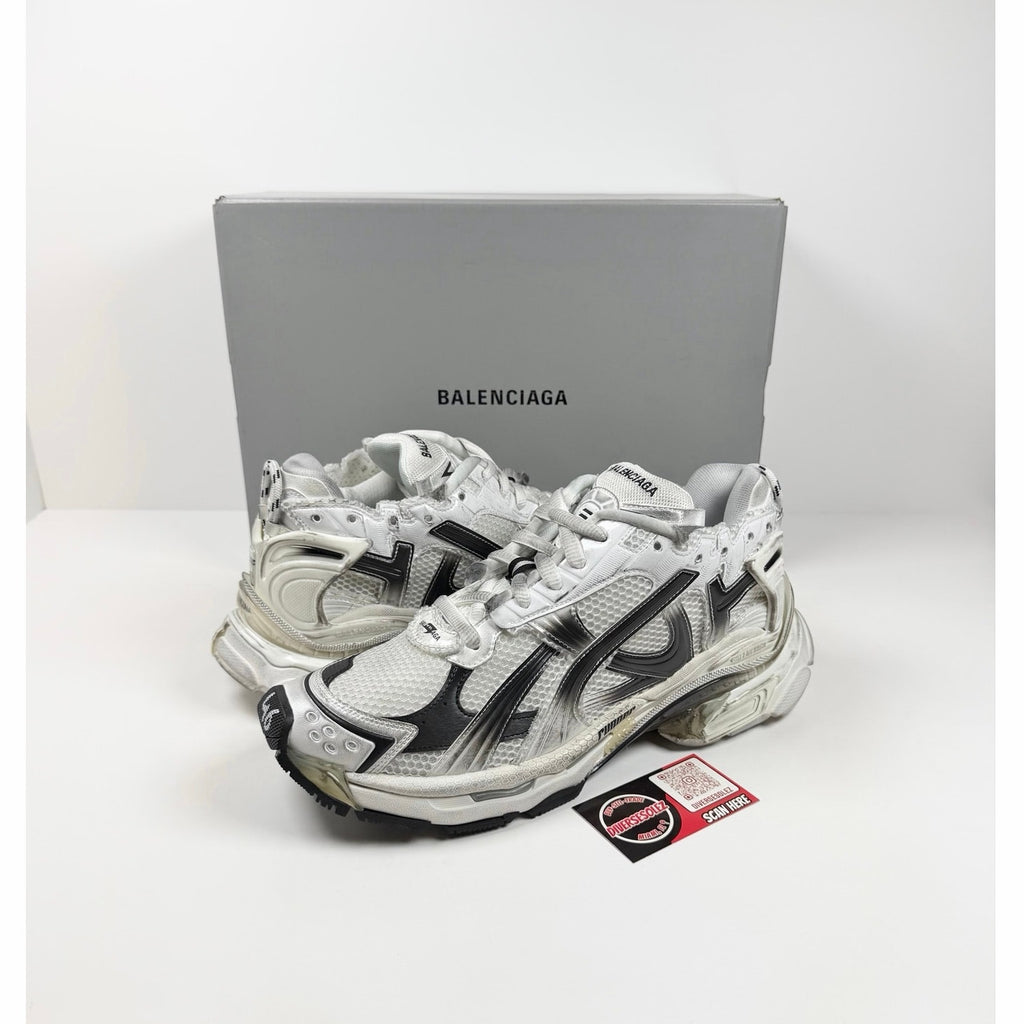 Size 46EU/13US - Balenciaga Runner White Black NEW