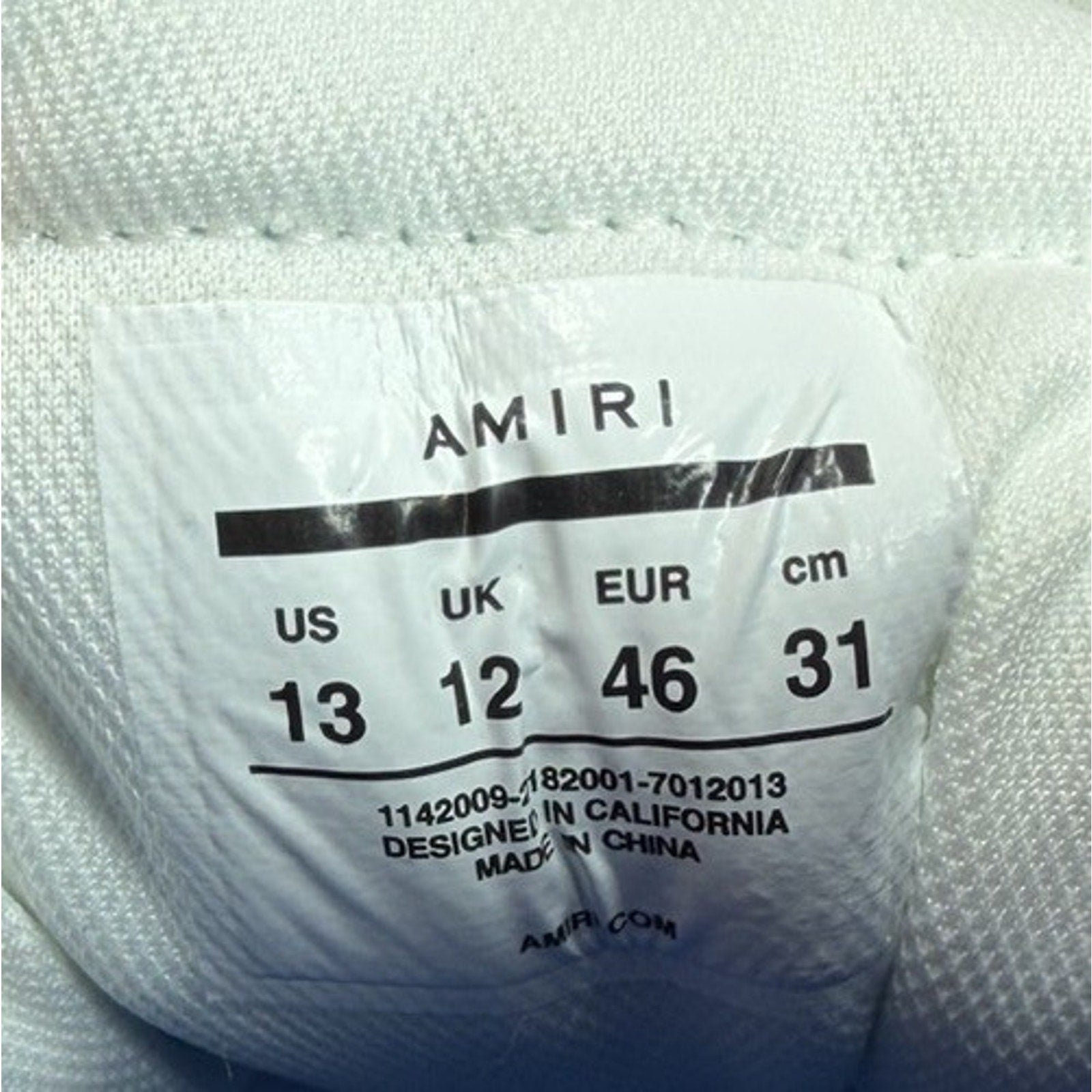 Size 46EU/13US - Amiri Skel Top High Top White Blue NEW!