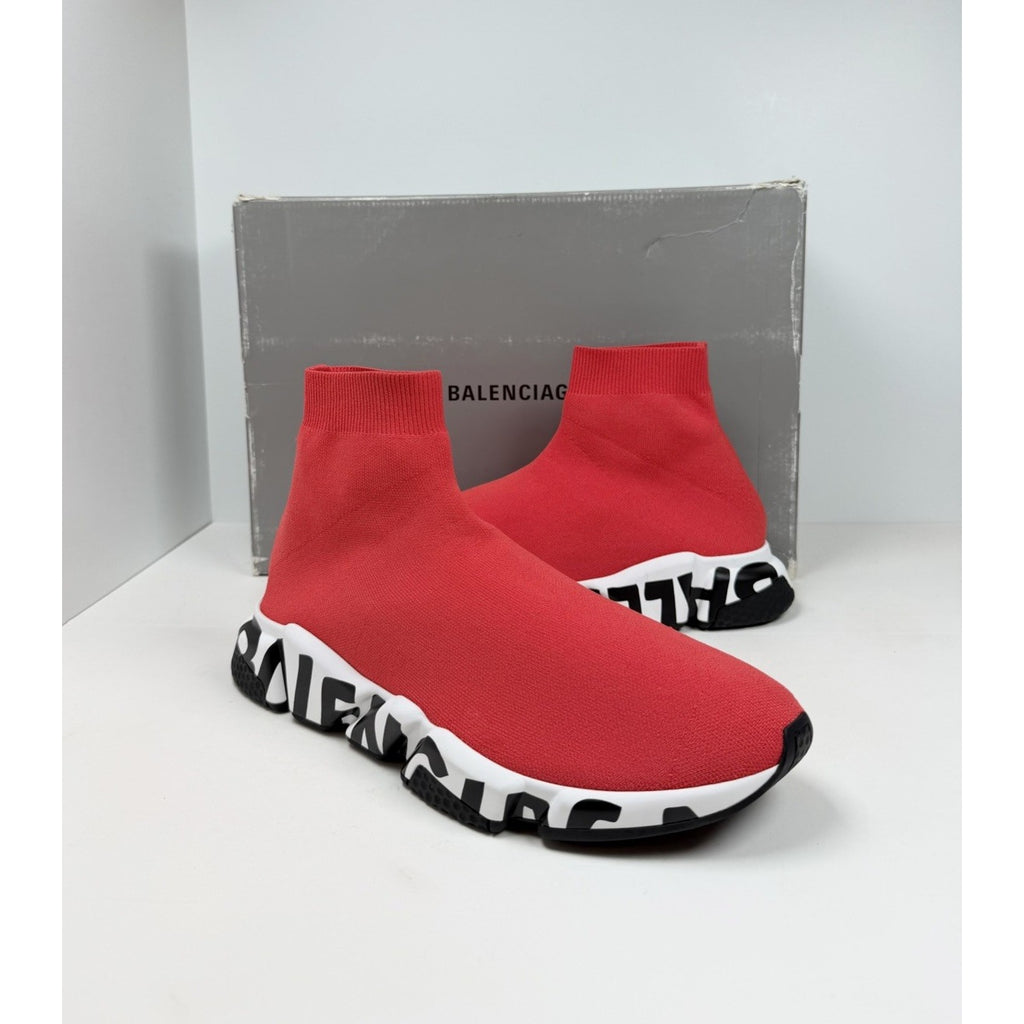 Size 45EU/12US - Balenciaga Speed Trainers Red Graffiti NEW
