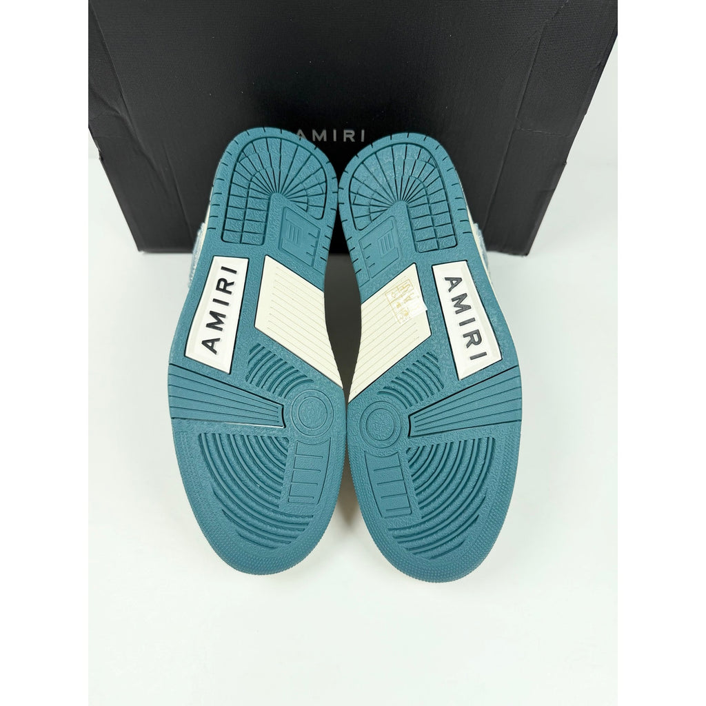 Size 40EU/7US - Amiri Skel Top Low Denim Blue NEW