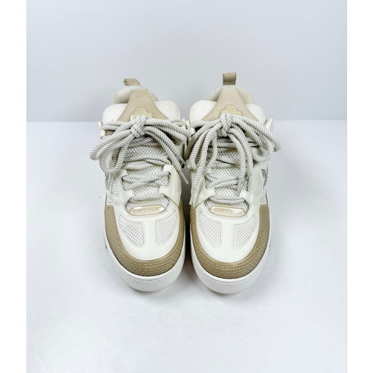 Size 10UK/11US - Louis Vuitton Skate Beige White