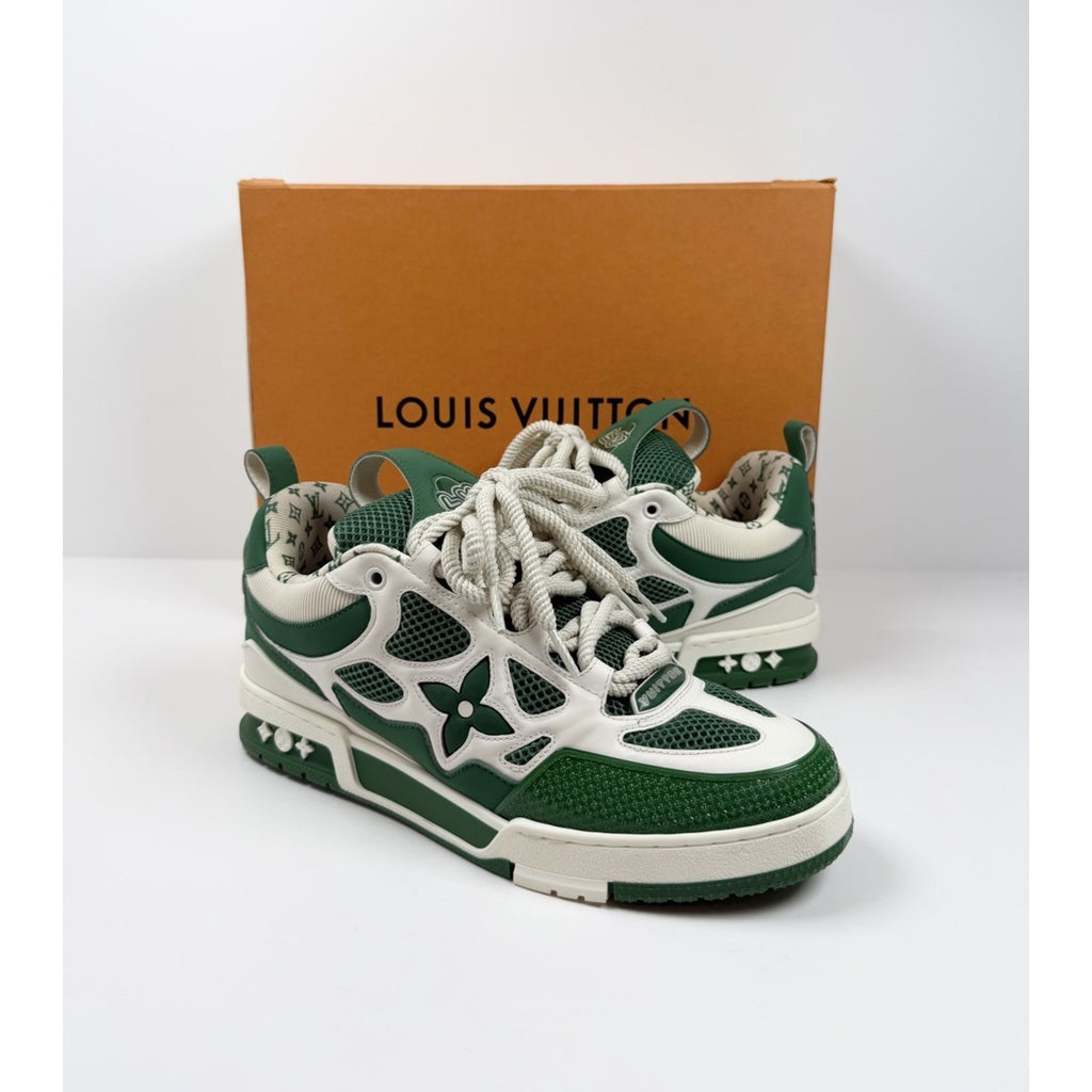 Size 8.5LV/9.5US - Louis Vuitton Skate Leather Green Sneakers