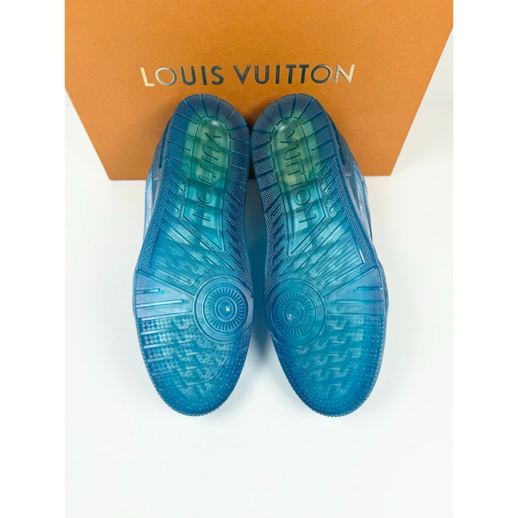 Size 7LV/8US - Louis Vuitton Transparent Blue Trainer NEW