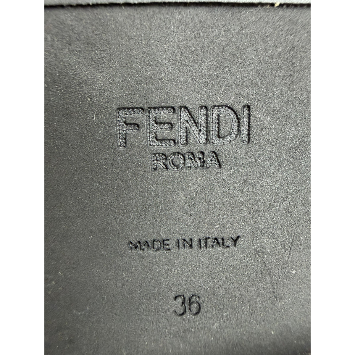 Size 36/6 - Fendi Leather Combat Boots