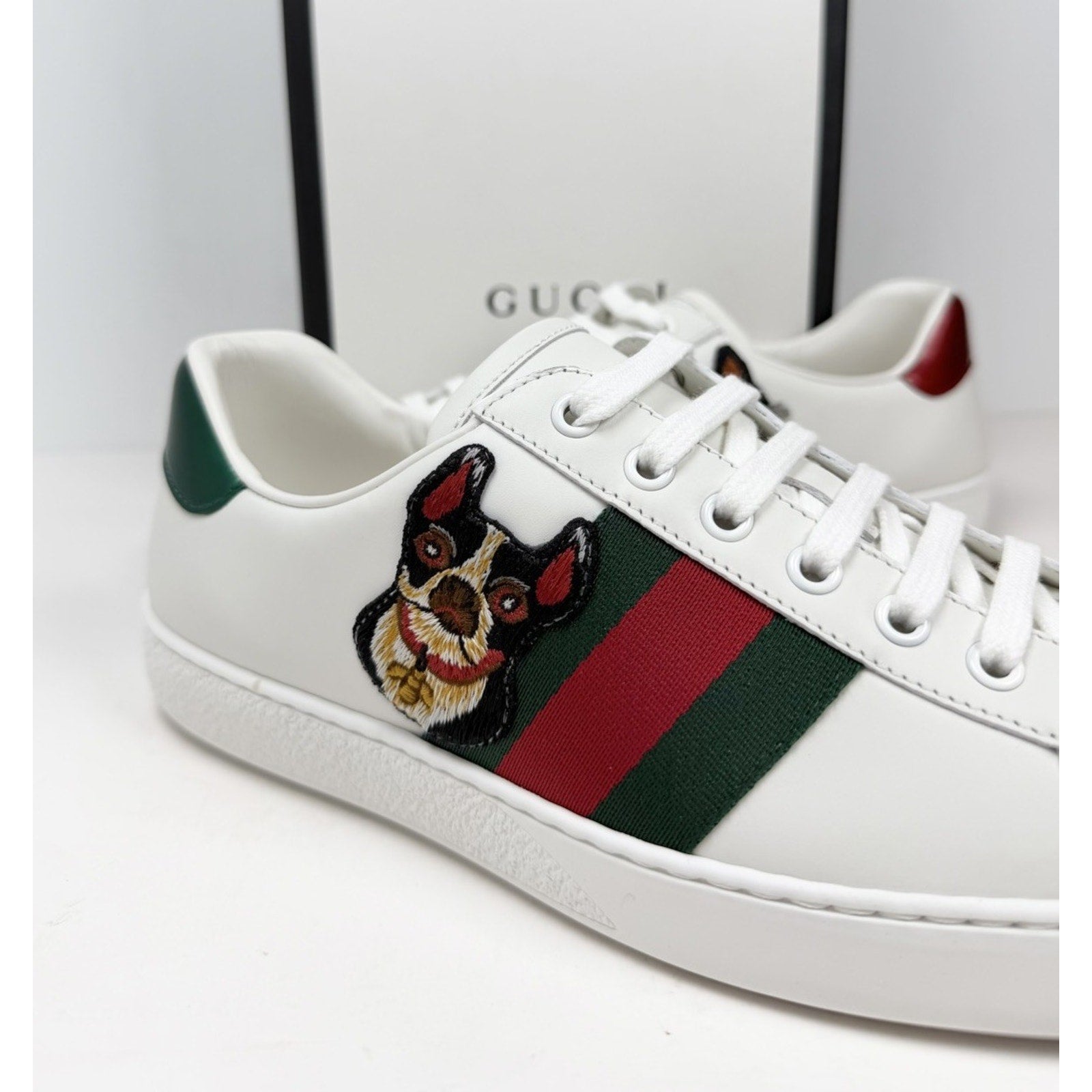 Size 7G/7.5US - Gucci Ace Leather Sneakers NEW