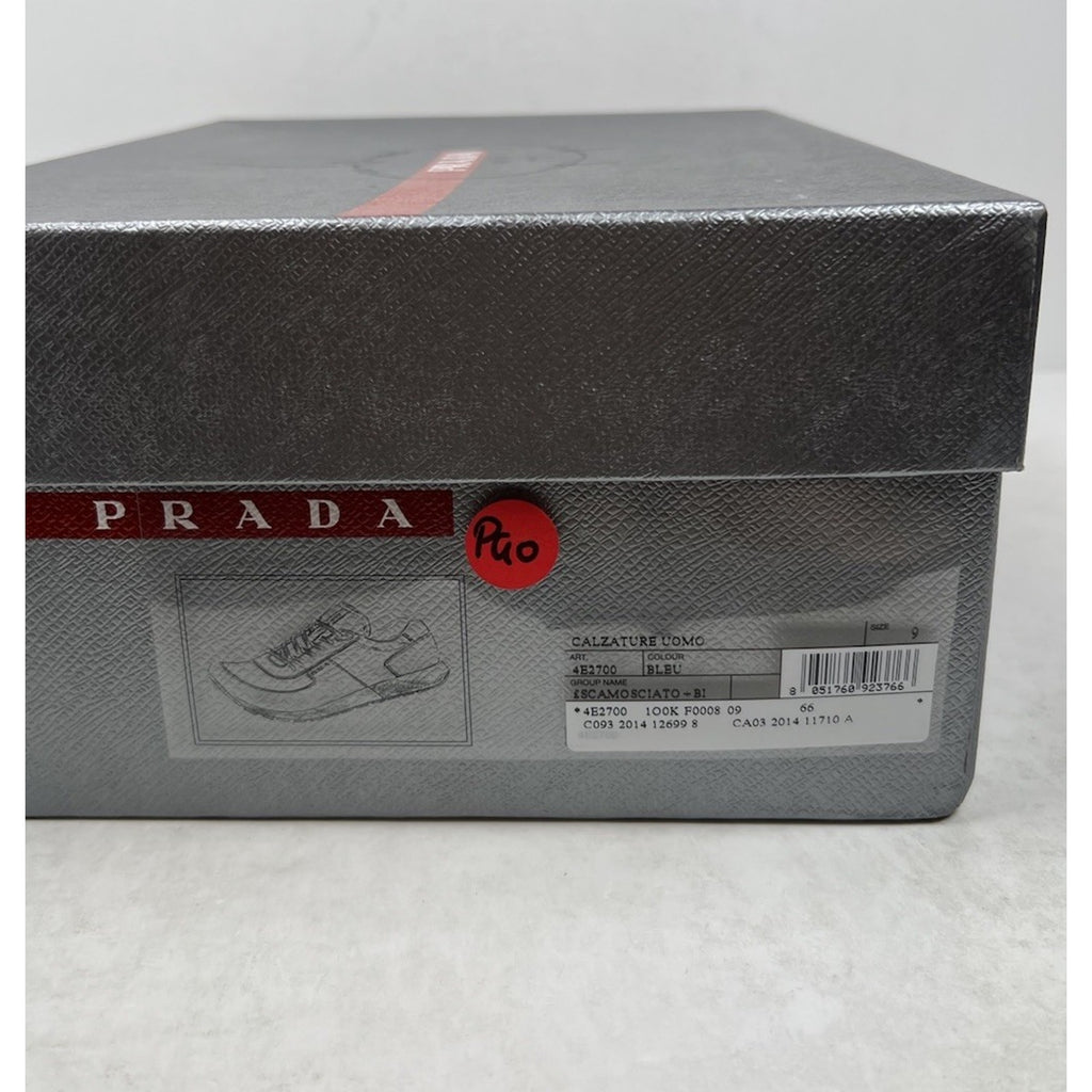 Size 9UK/10US - Prada Matchrace Blue Nylon Suede