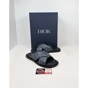 Size 40EU/7US - Dior Alias Navy Blue Sandals NEW