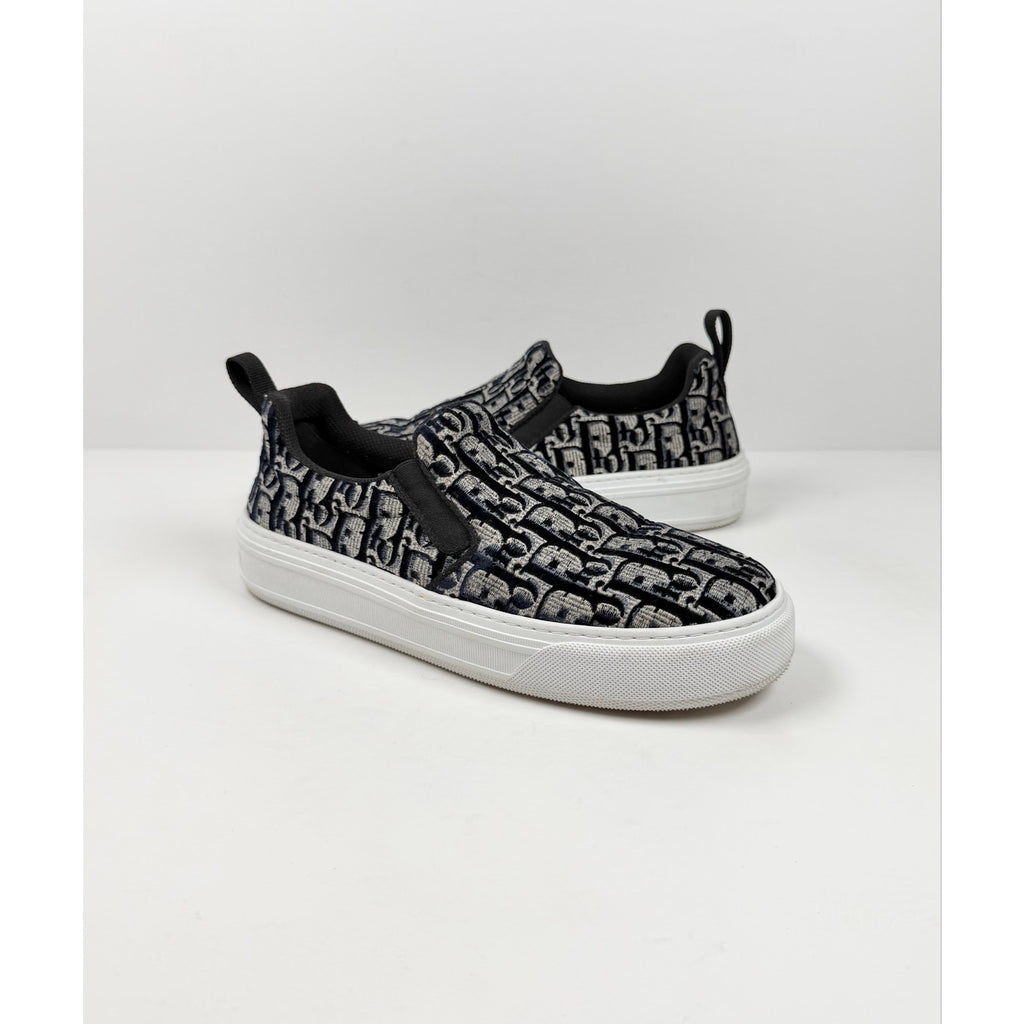 Size 9 Women - Dior Velvet Oblique Slip On Sneakers