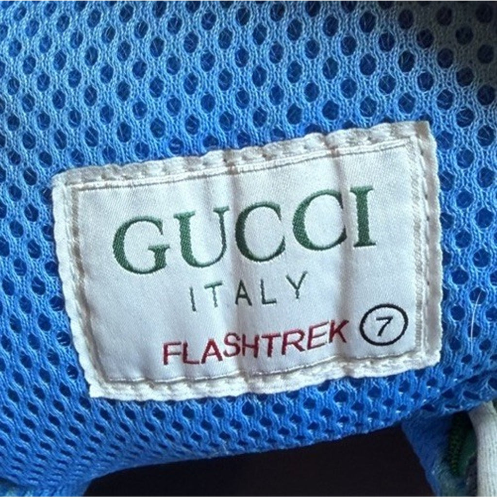 Size 7G/7.5US - Gucci Flashtrek Sega Green/Blue