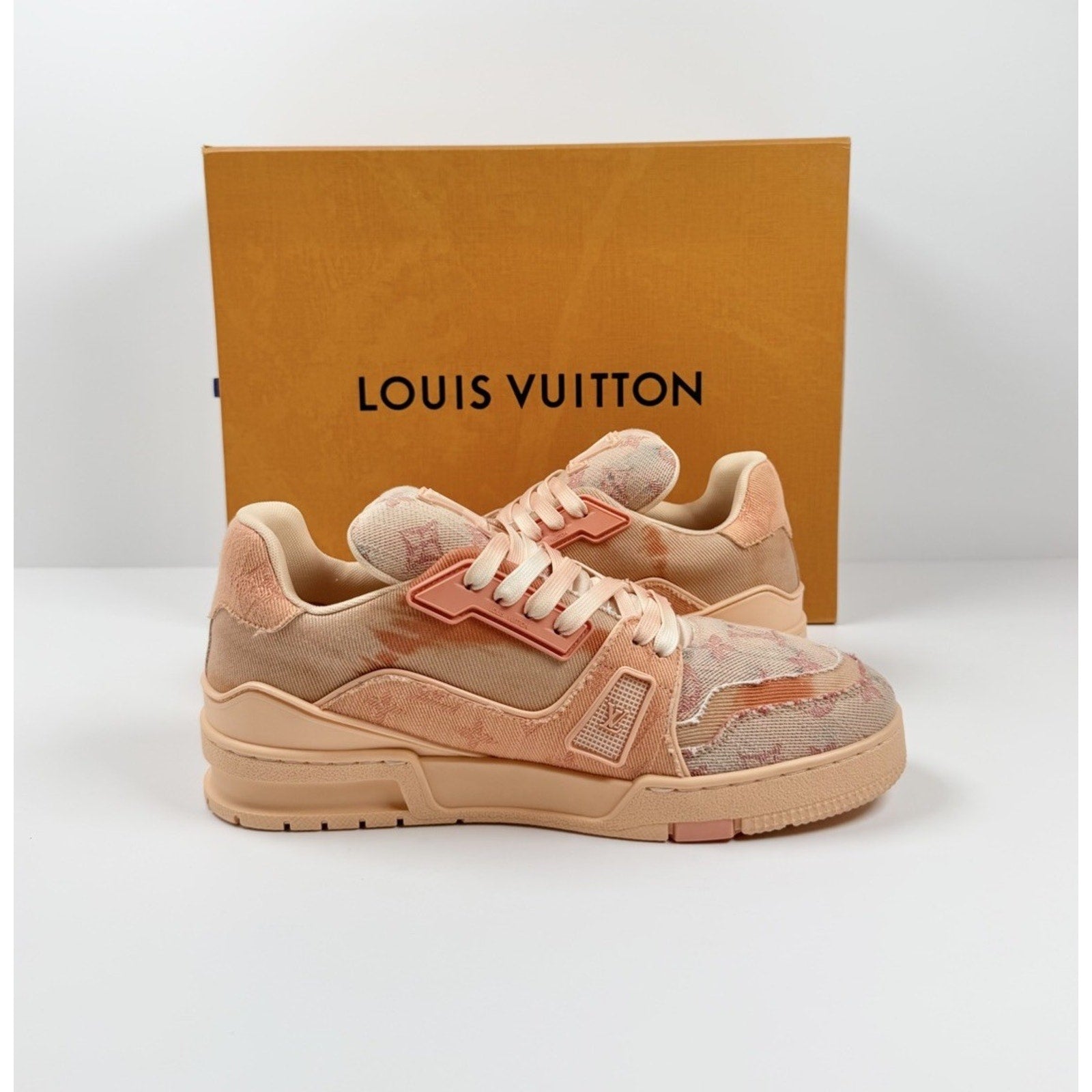 Size 6.5LV/8US - Louis Vuitton Denim Trainers Like New