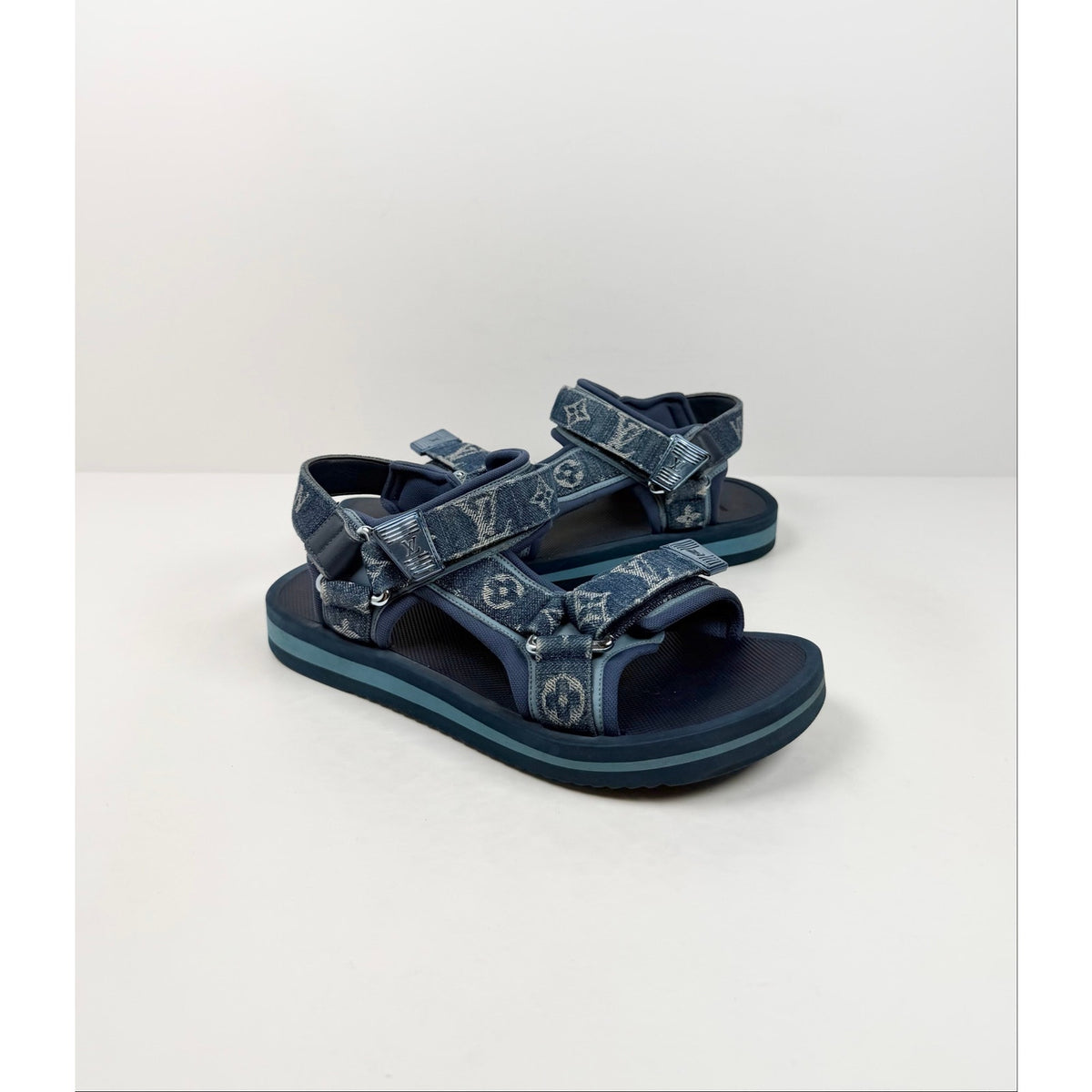 Size 7.5UK/8.5US - Louis Vuitton Panama Denim Sandals
