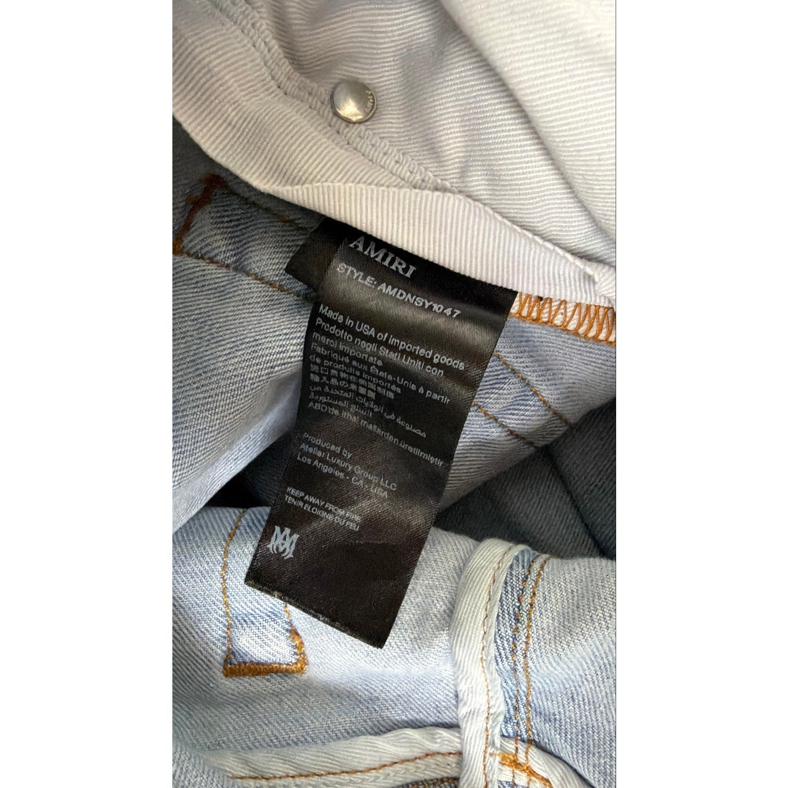 Size 36 - Amiri Denim Paisley Print Jeans