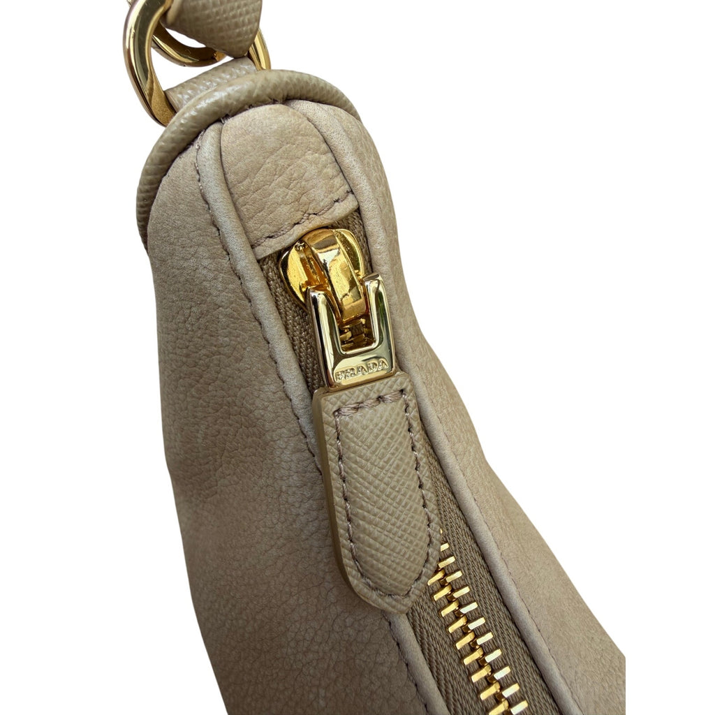 Prada Re-Edition 2005 nubuck & Saffiano leather mini-bag NEW