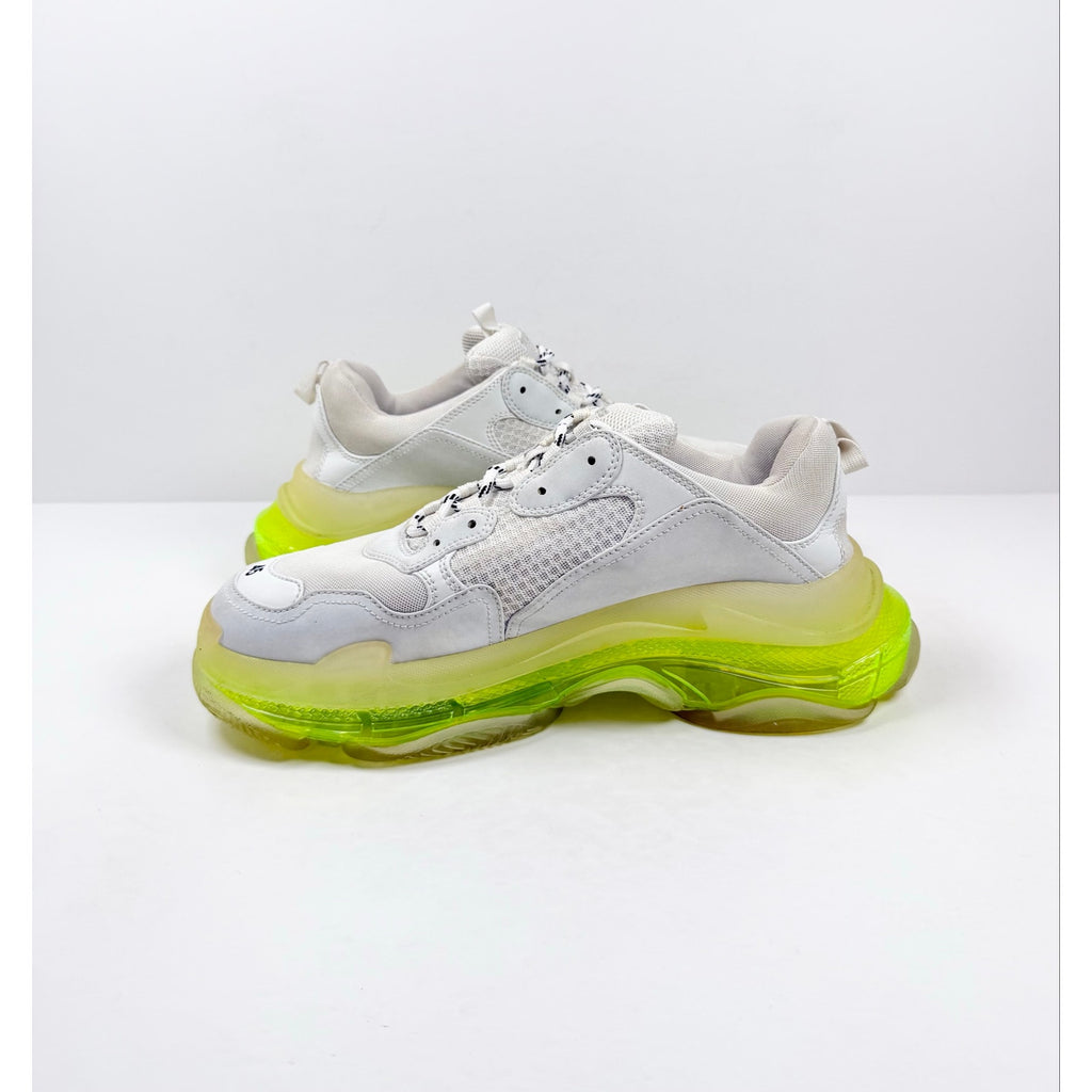 Size 45EU/12US - Balenciaga Triple S White Neon