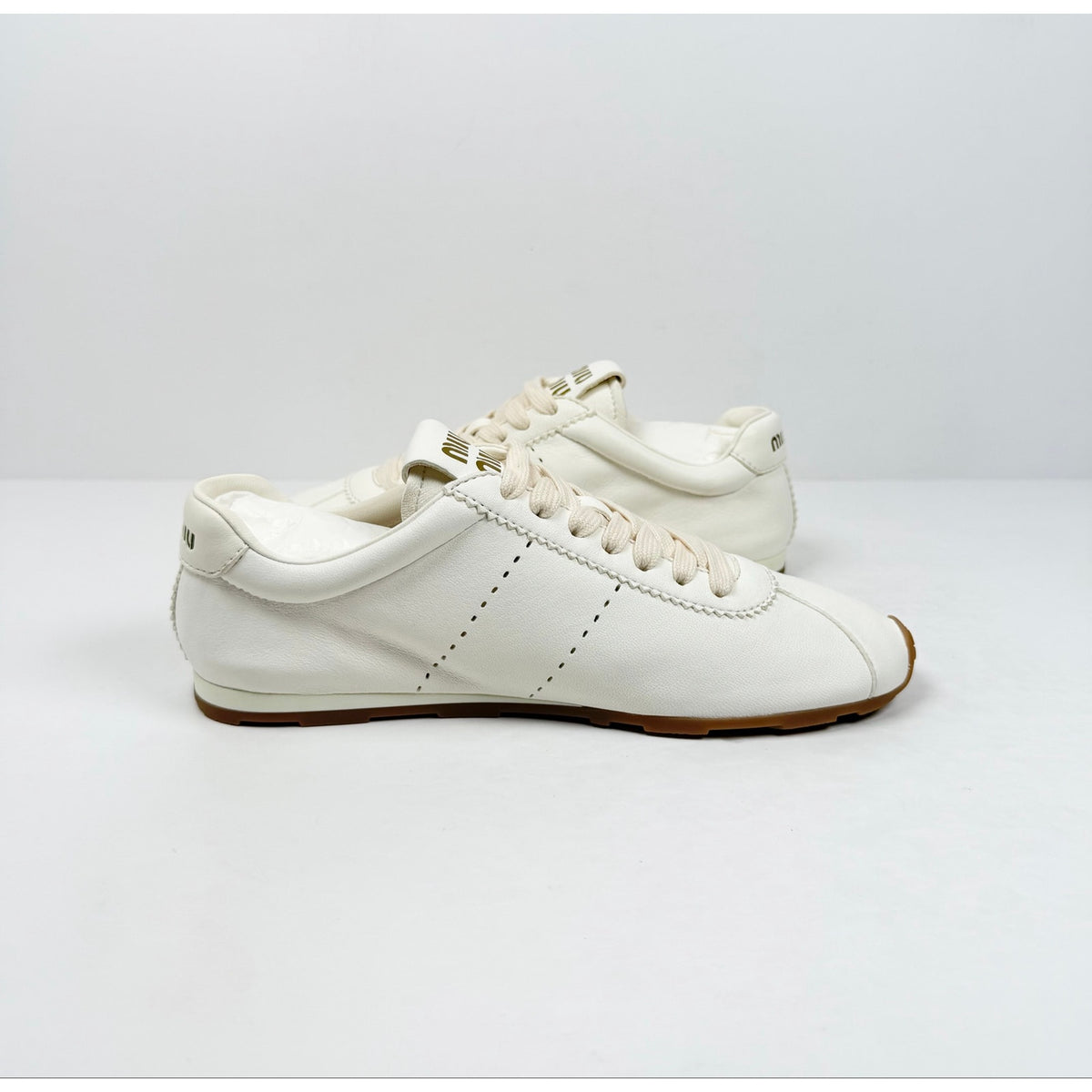 Size 8.5 - Miu Miu Plume Nappa Leather NEW