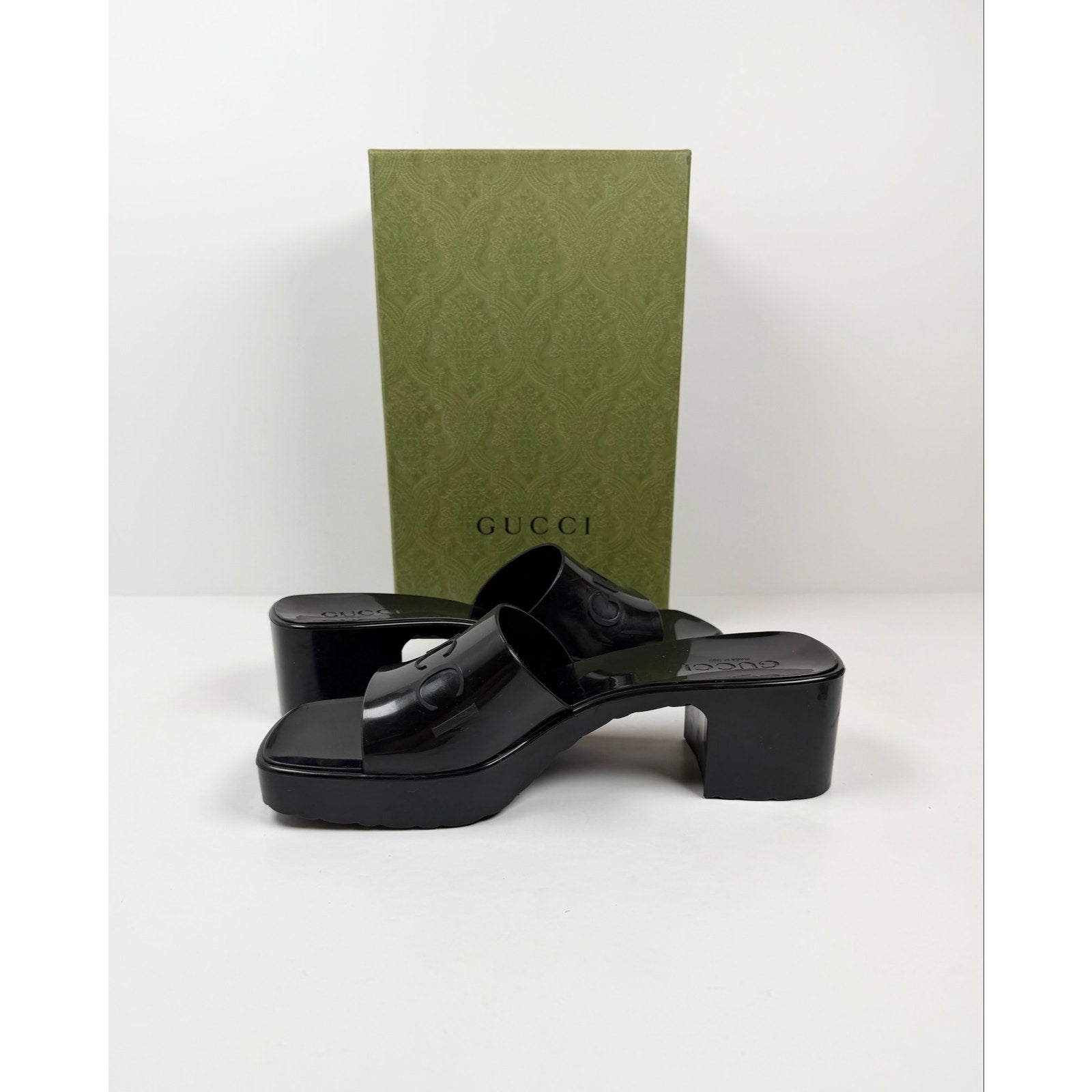 Size 40EU/10W - Gucci Rubber Platform Sandals
