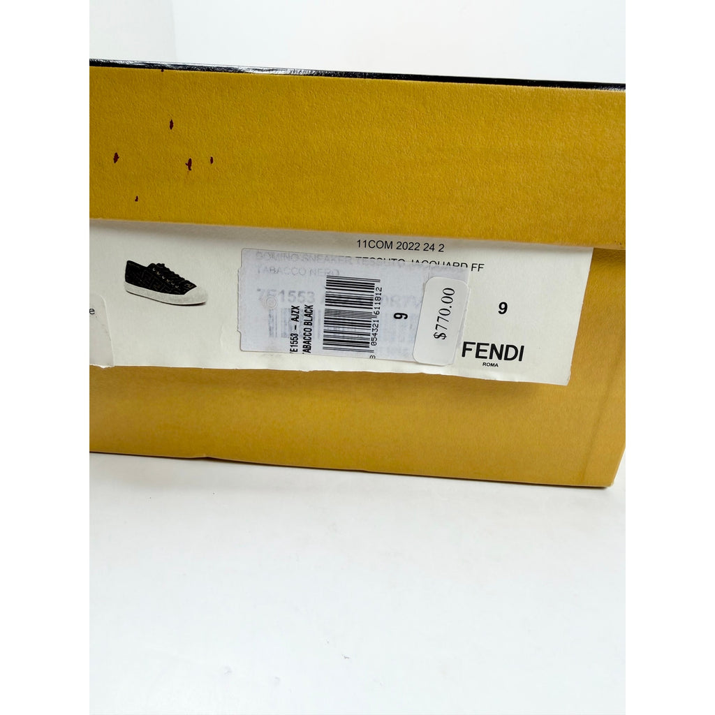 Size 9UK/10US - Fendi FF Jacquard Low Top
