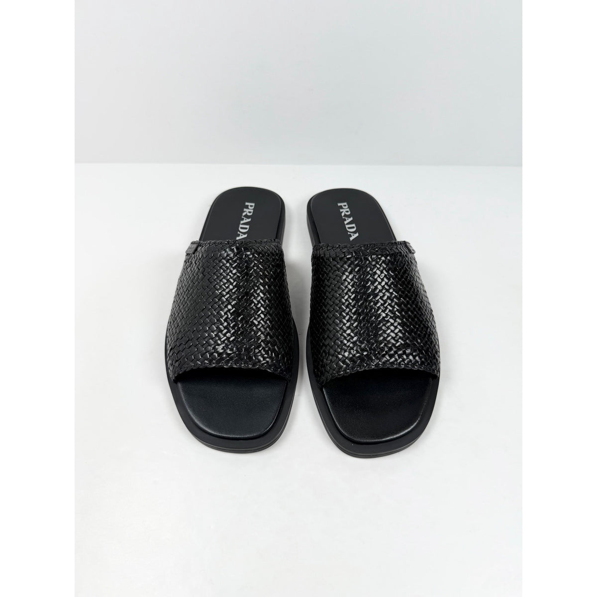Size 10UK/11US - Prada Woven Leather Sandals NEW