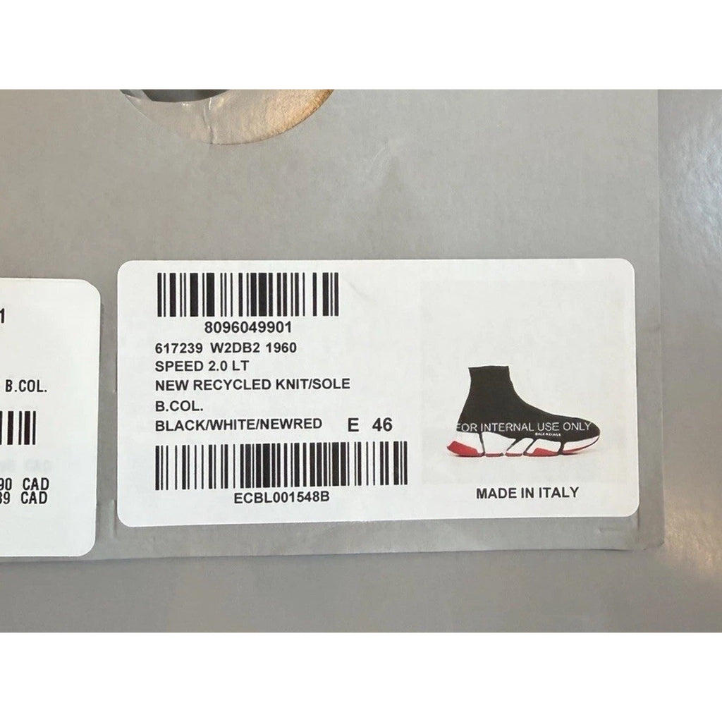 Size 46EU/13US - Balenciaga Speed Triple Black Red NEW
