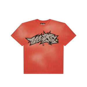 Size XL - Hellstar Crack Print Faded Distressed NEW