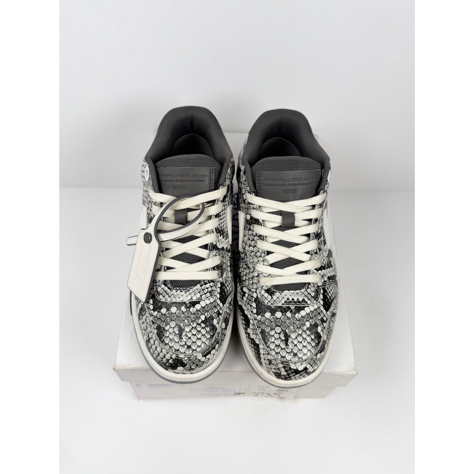 Size 8.5 Women - Off-White Out Of Office Python Skin