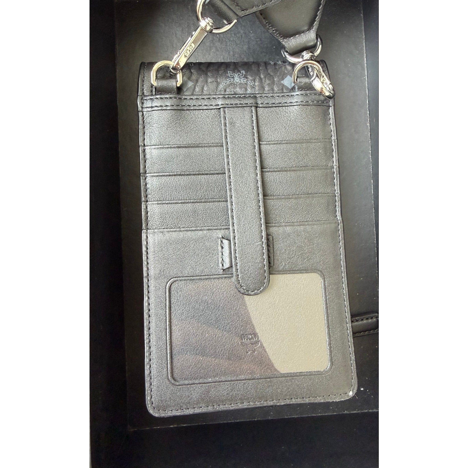 MCM Leather Phone Pouch Holder BRAND NEW