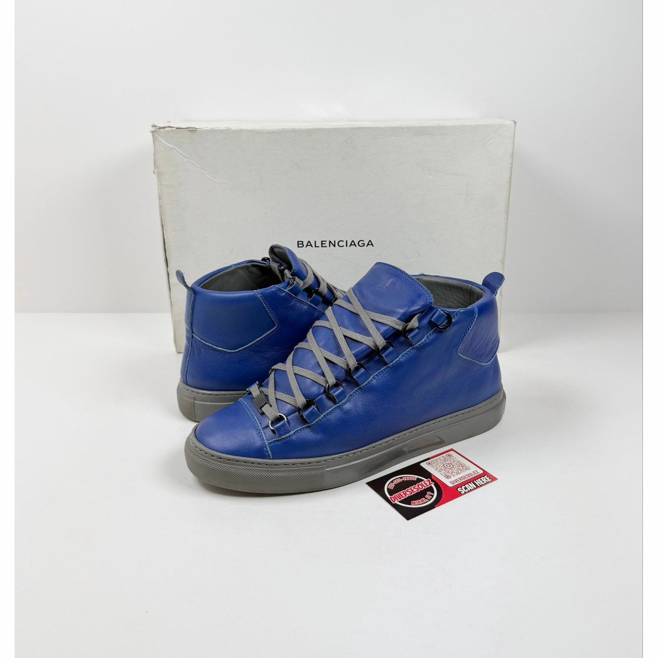Size 40EU/7US - Balenciaga Arena Blue Leather