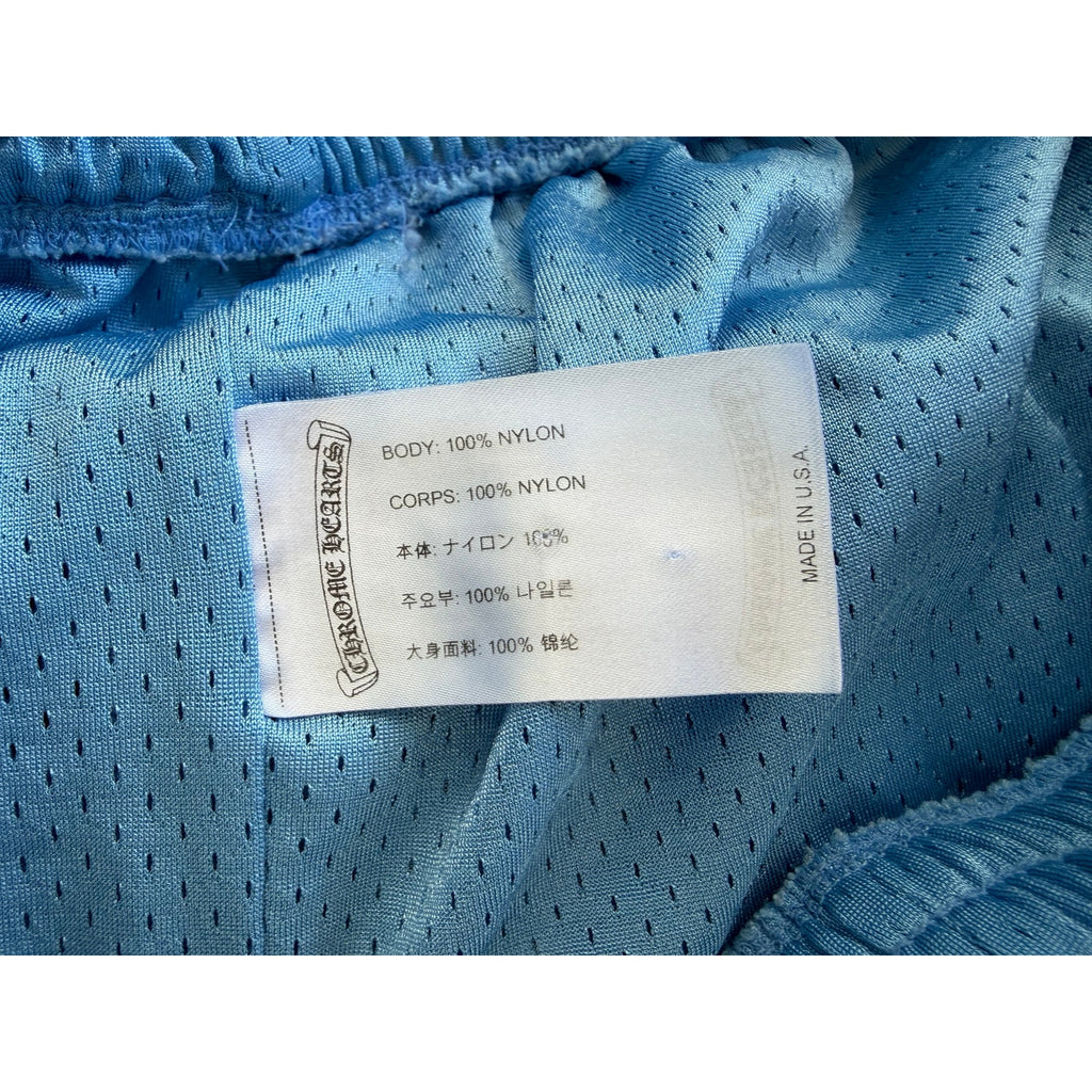 Size L - Chrome Hearts Mesh Varsity Blue Shorts