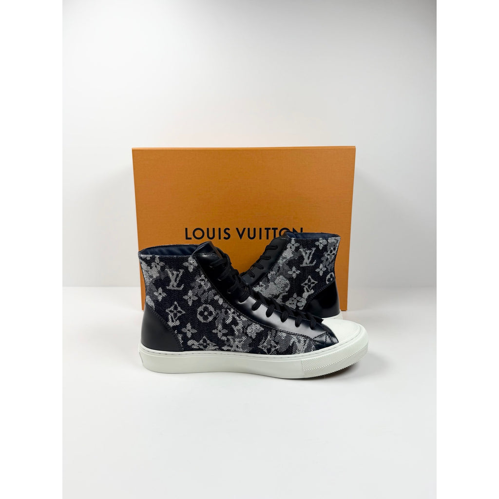 Size 7LV/8US - Louis Vuitton Tattoo Denim High Top NEW