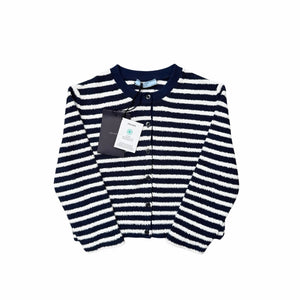Size M - Prada Striped Bouclé Cardigan Sweater NEW