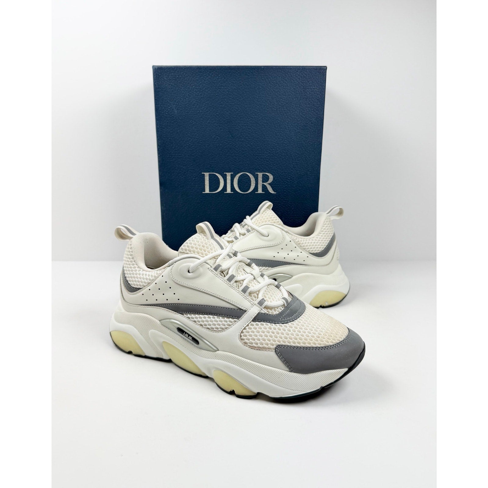 Size 44EU/11US - Dior B22 White Silver Sneakers