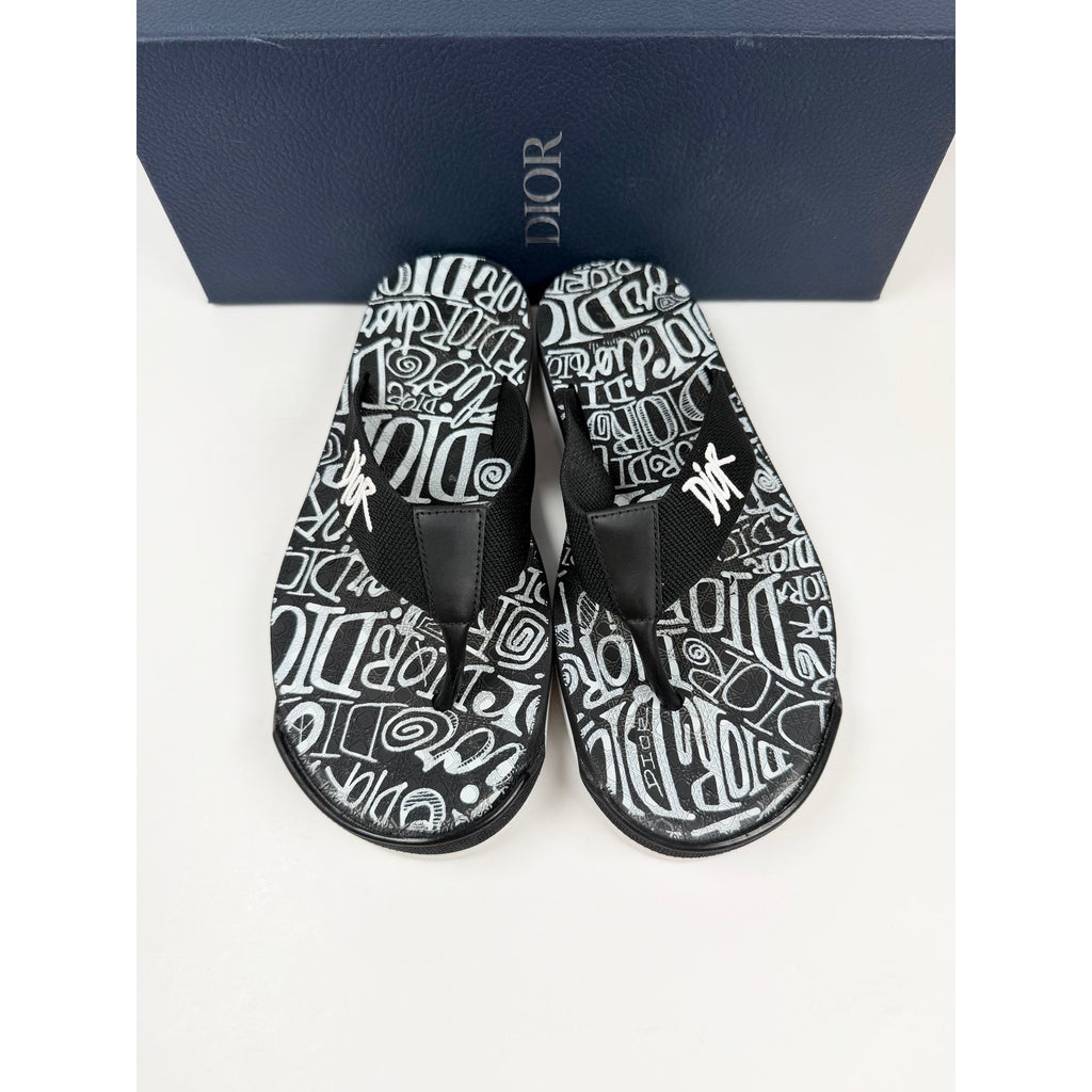 Size 41EU/8US - Dior x Shawn Stussy Flip Flops