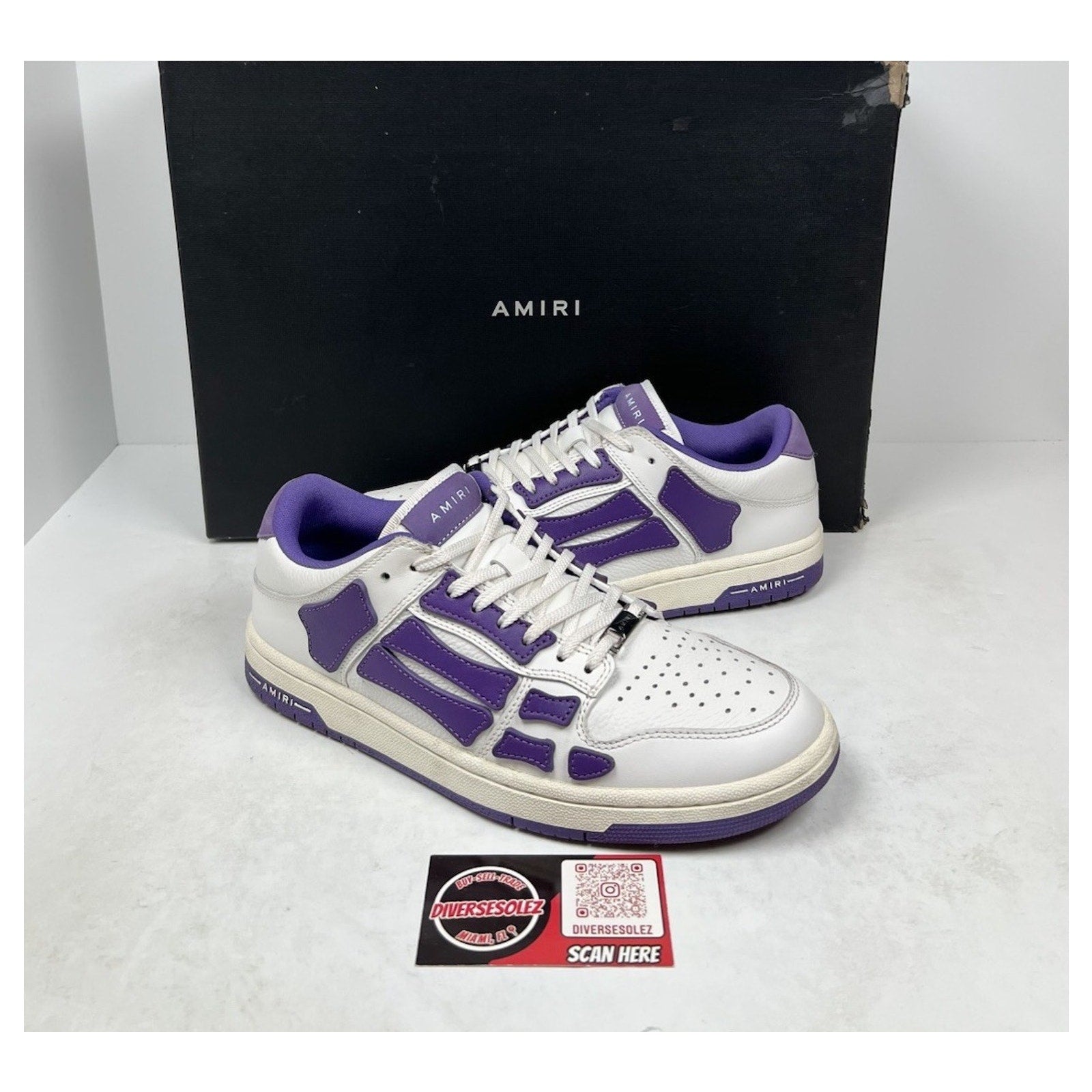 Size 41EU/8US - Amiri Skel Top Low