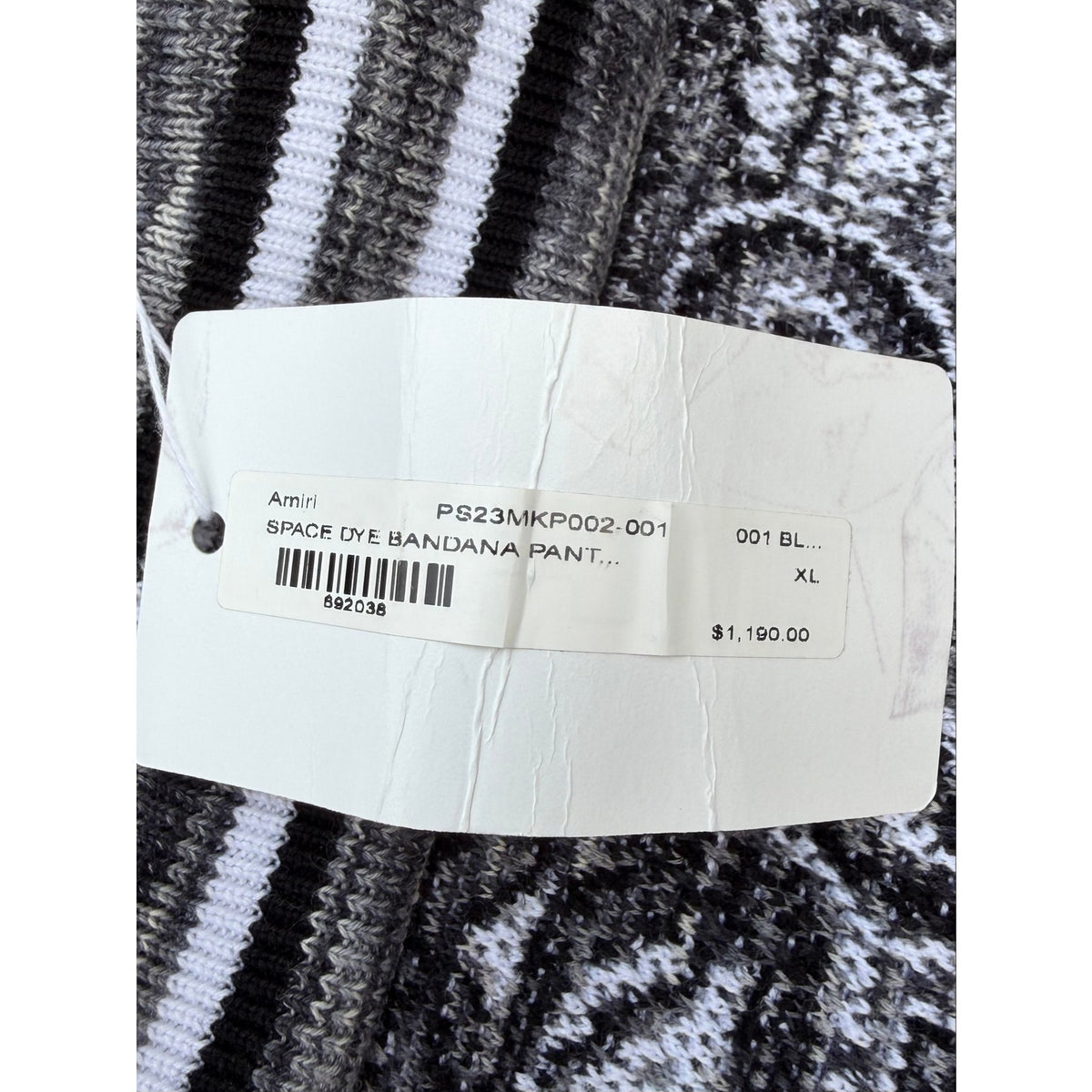 Size XL - Amiri Bandana Sweatpants NEW