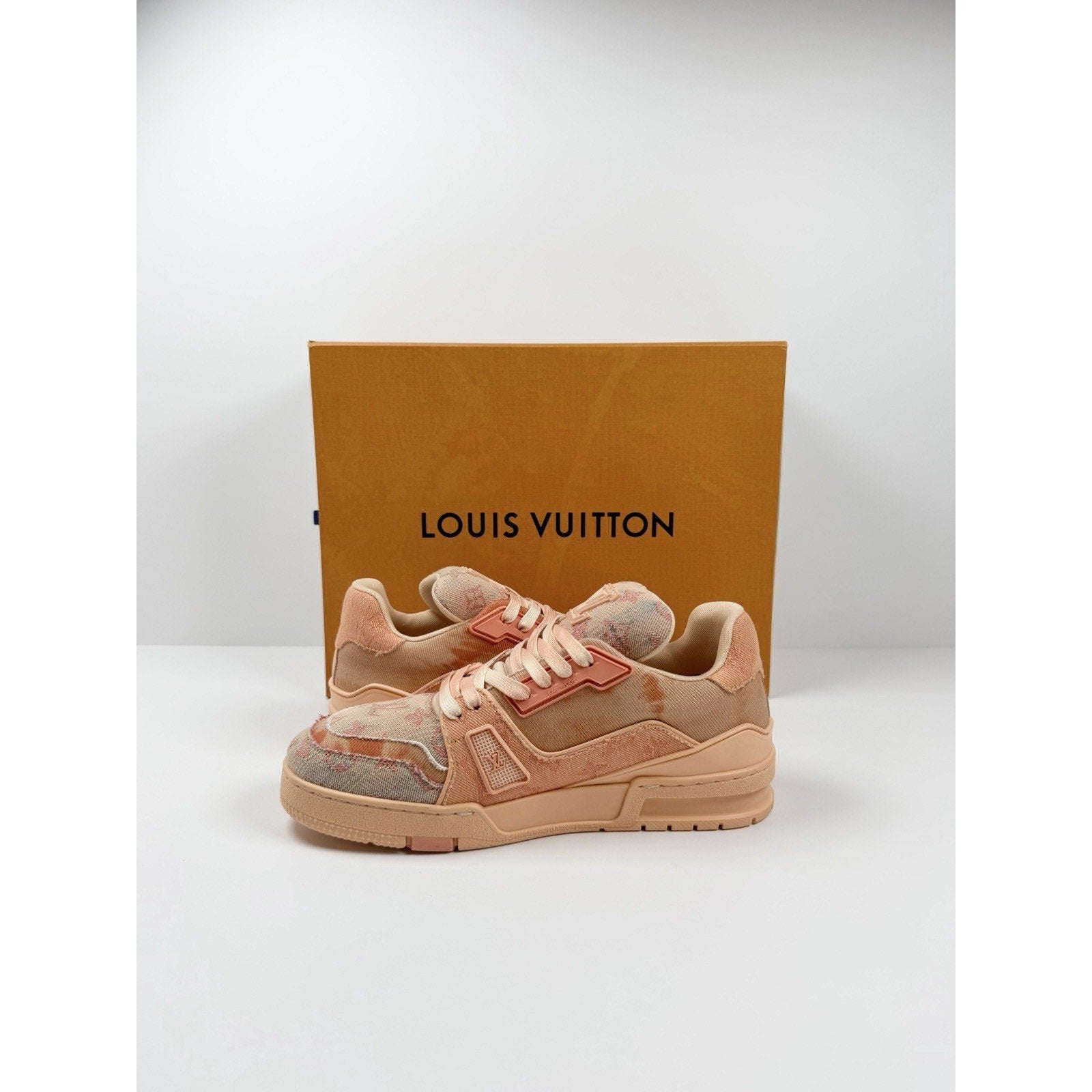 Size 6.5LV/8US - Louis Vuitton Denim Trainers Like New
