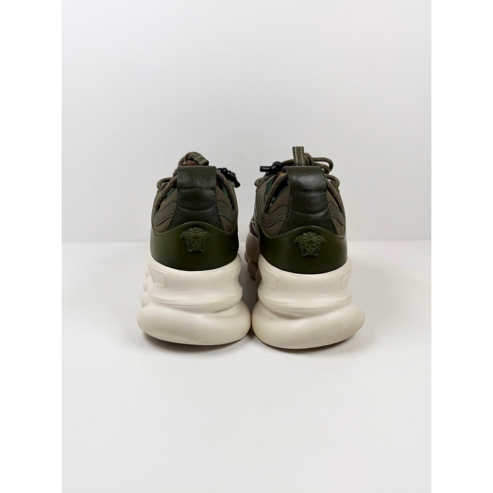Size 42EU/9US - Versace Chain Reaction Olive Leopard