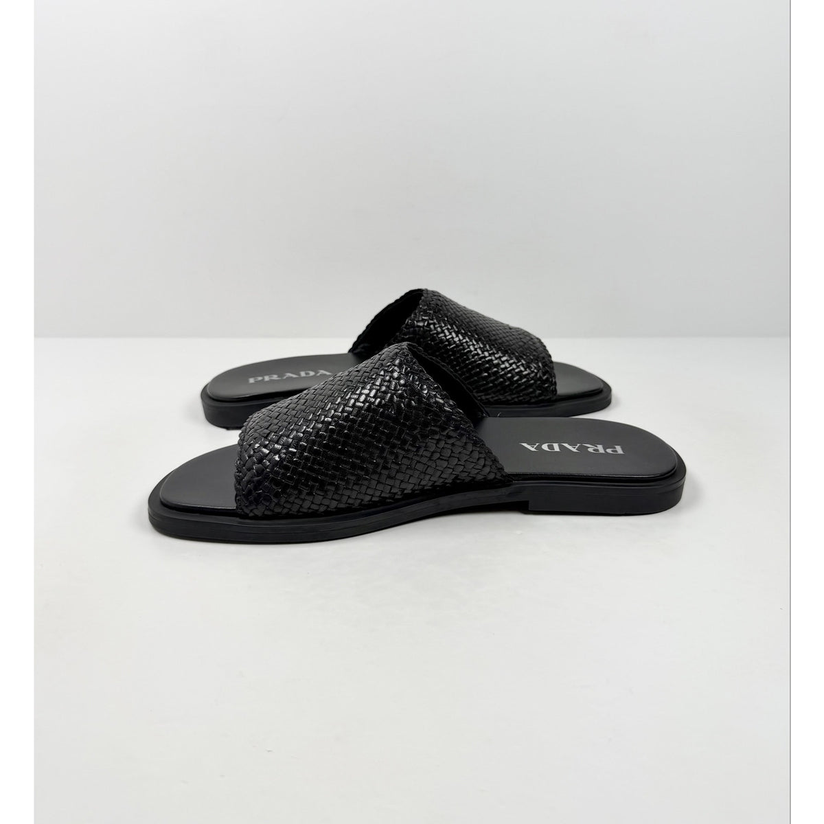 Size 10UK/11US - Prada Woven Leather Sandals NEW