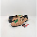 Size 8US - Gucci Monogram Canvas Loafers