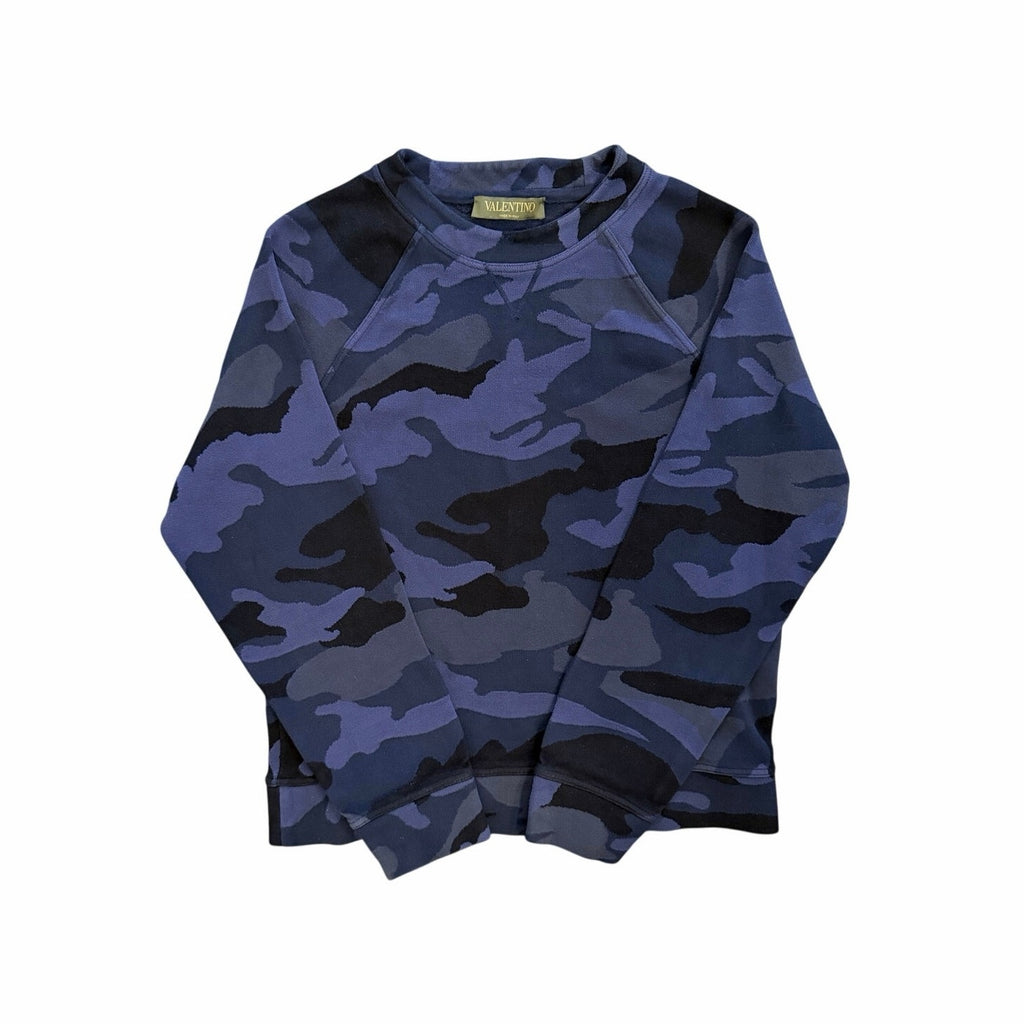 Tagged L fits like S - Valentino Camo Crewneck