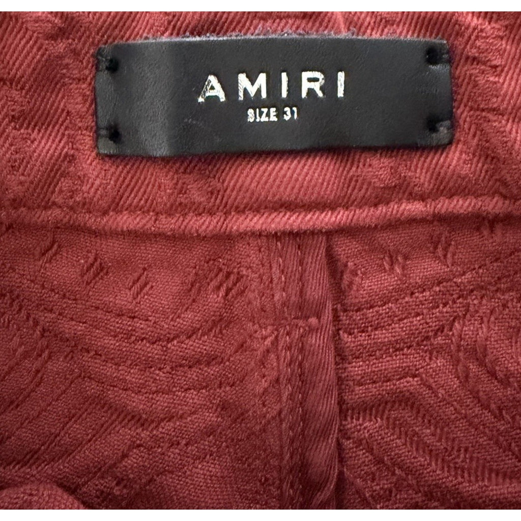 Size 31 - Amiri Bandana Jacquard Sun Dried Tomato Jeans
