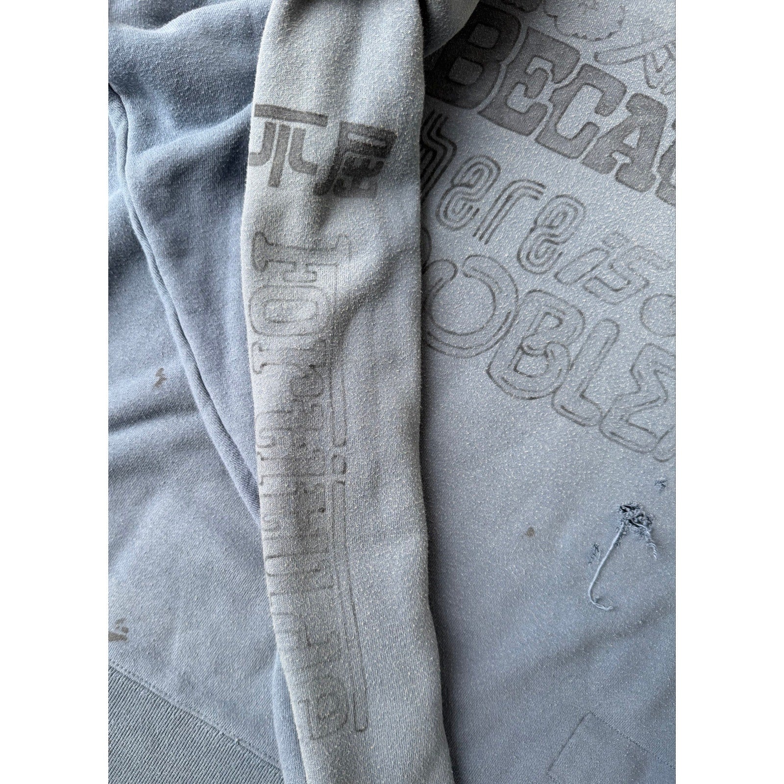 Size XL - Maison Mihara Yasuhiro Distressed Look Crewneck