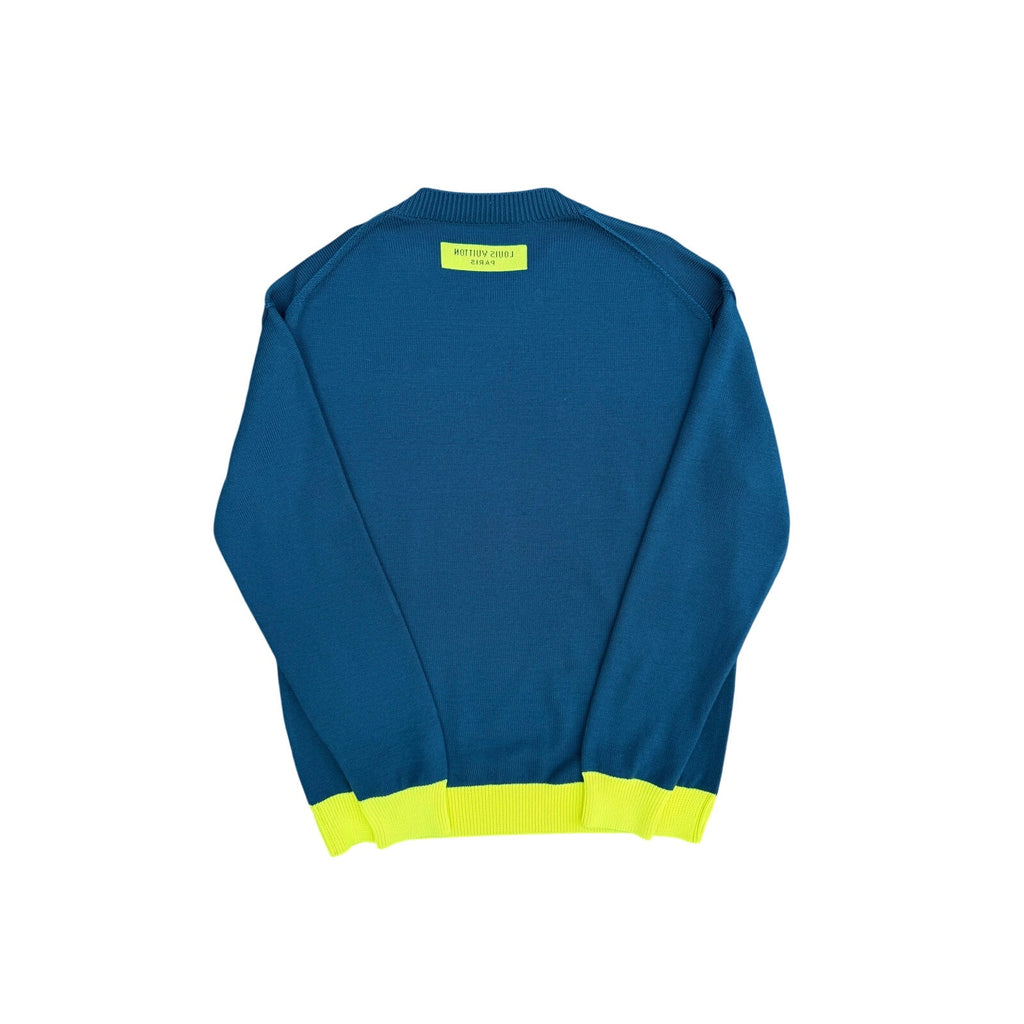Size L - Louis Vuitton Crewneck Sweater Green Yellow NEW
