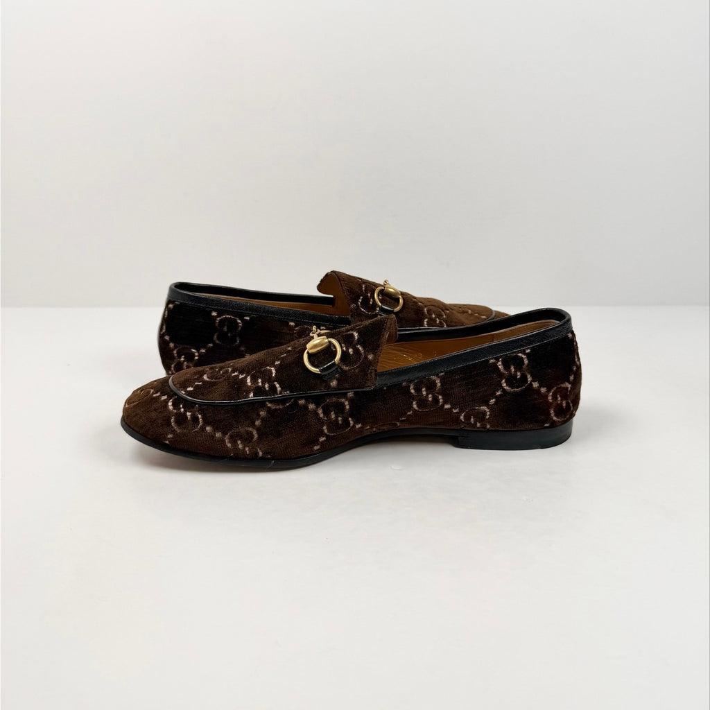 Size 7.5US - Gucci Horsebit Velvet Loafers