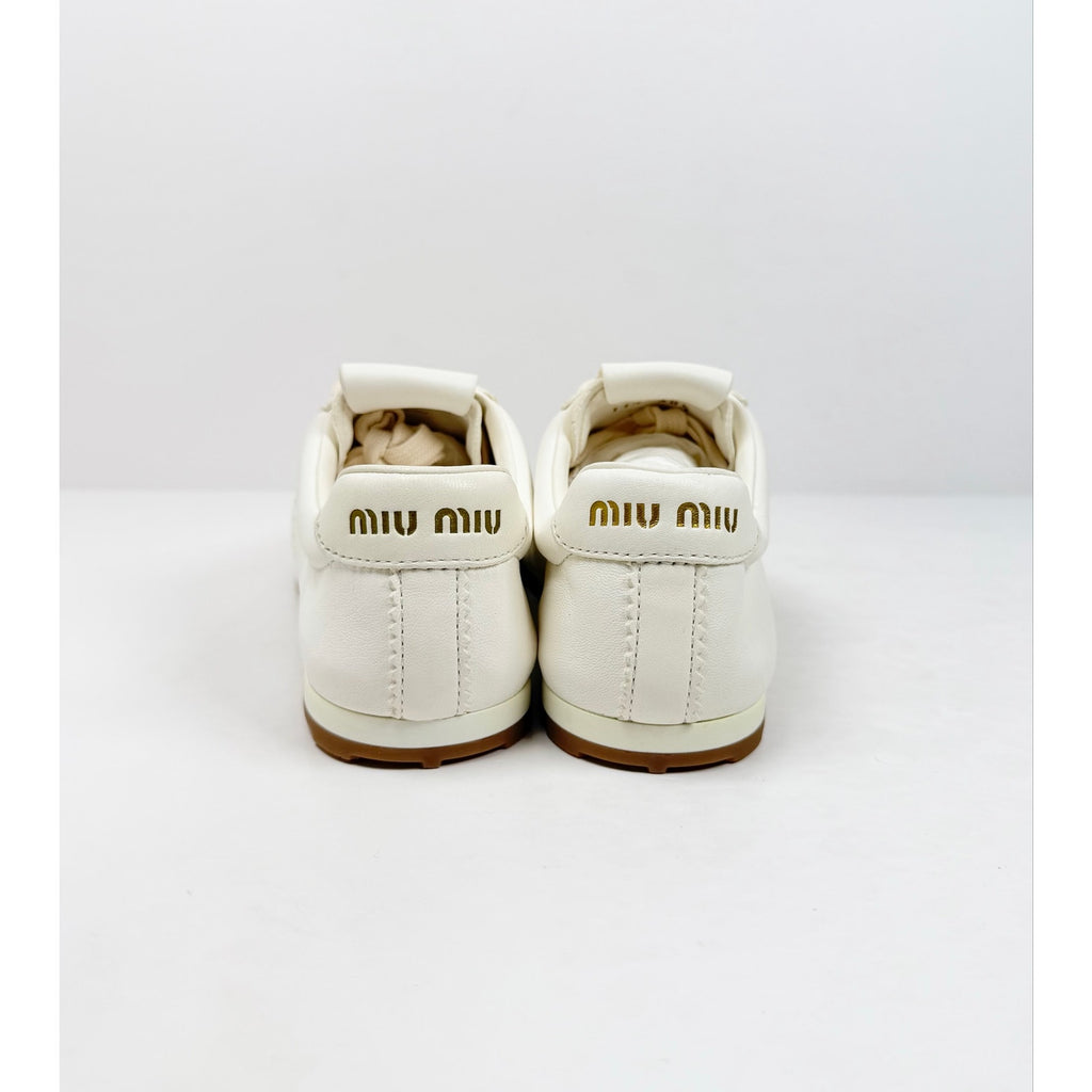 Size 8.5 - Miu Miu Plume Nappa Leather NEW