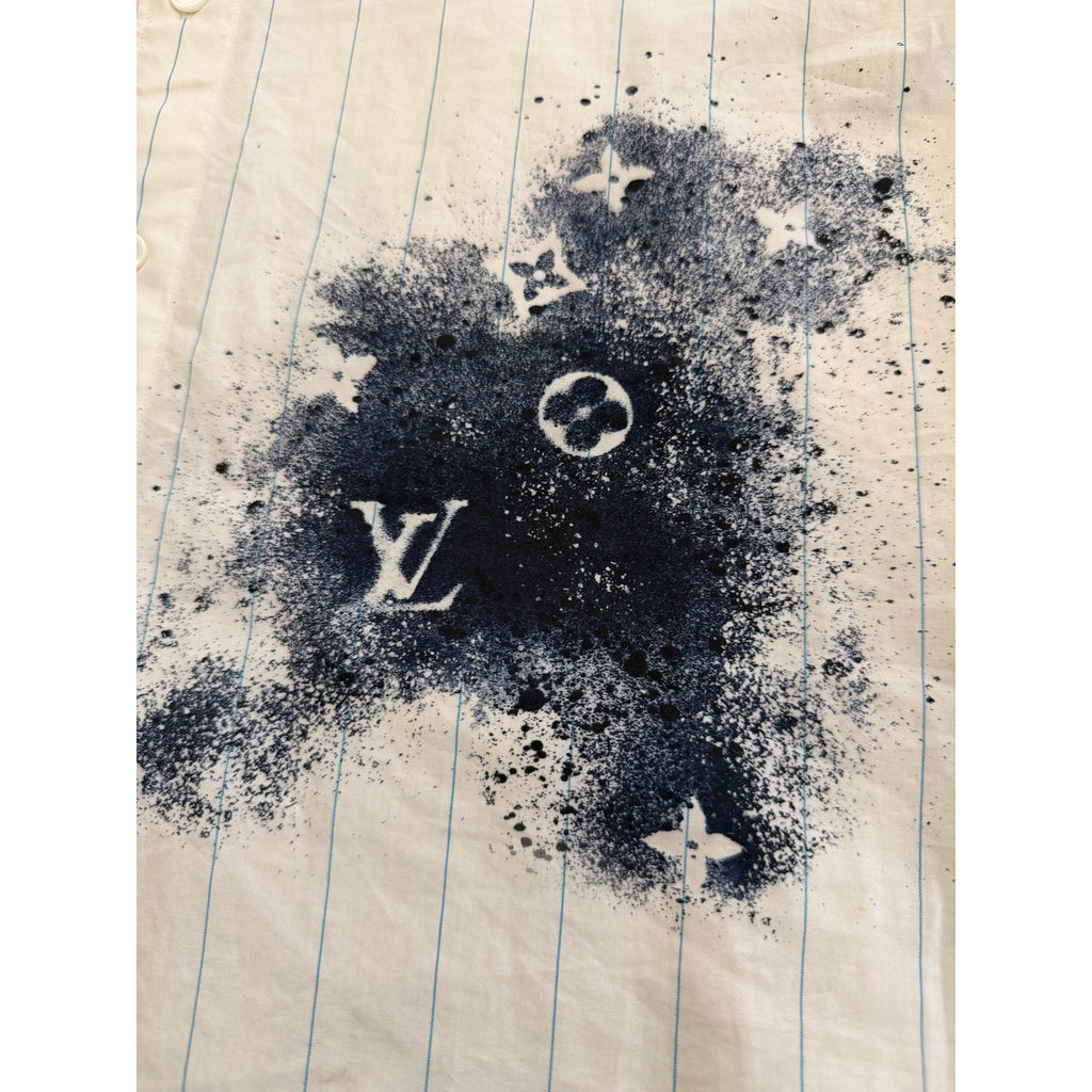 Size S - Louis Vuitton x Virgil Ink Monogram Shirt