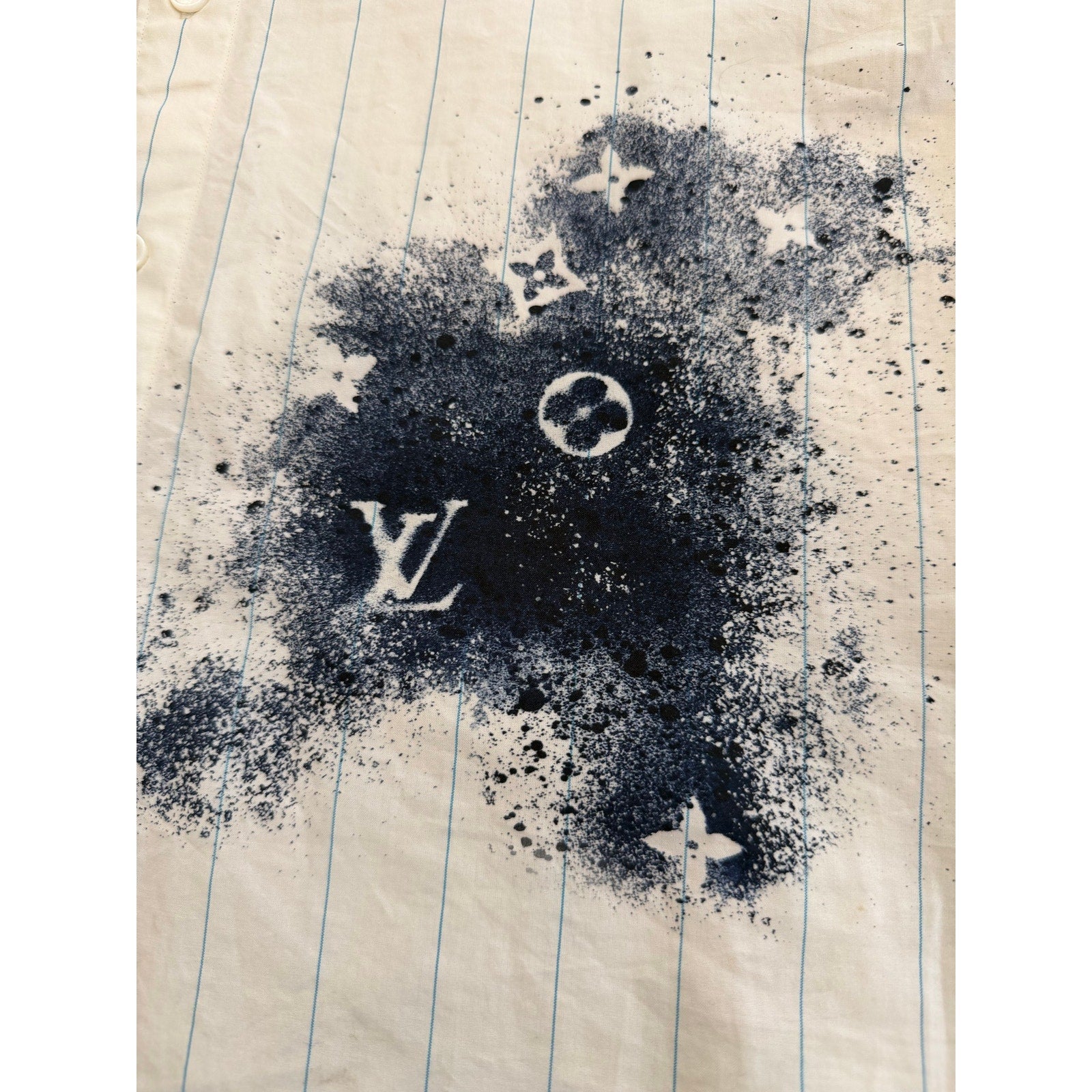 Size S - Louis Vuitton x Virgil Ink Monogram Shirt