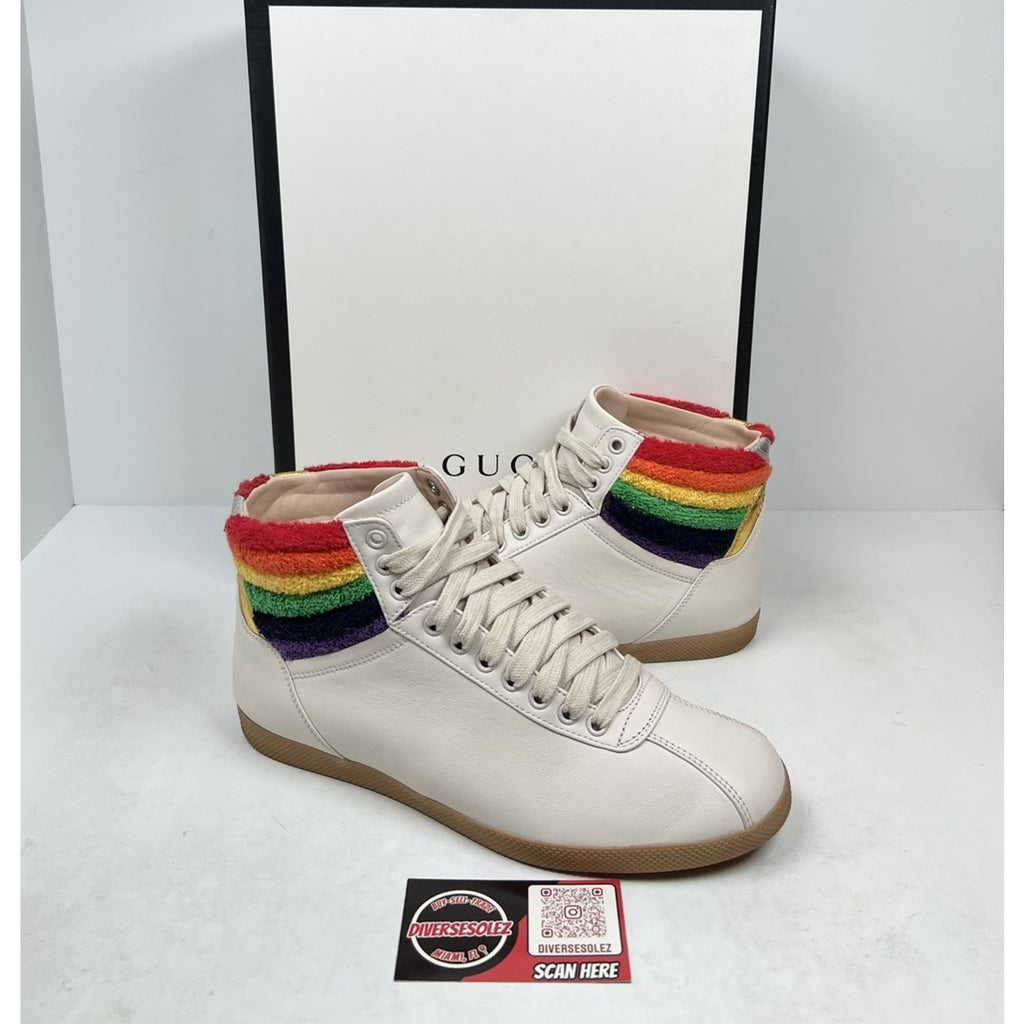 Size 7G/7.5US - Gucci Rainbow Collar Leather High