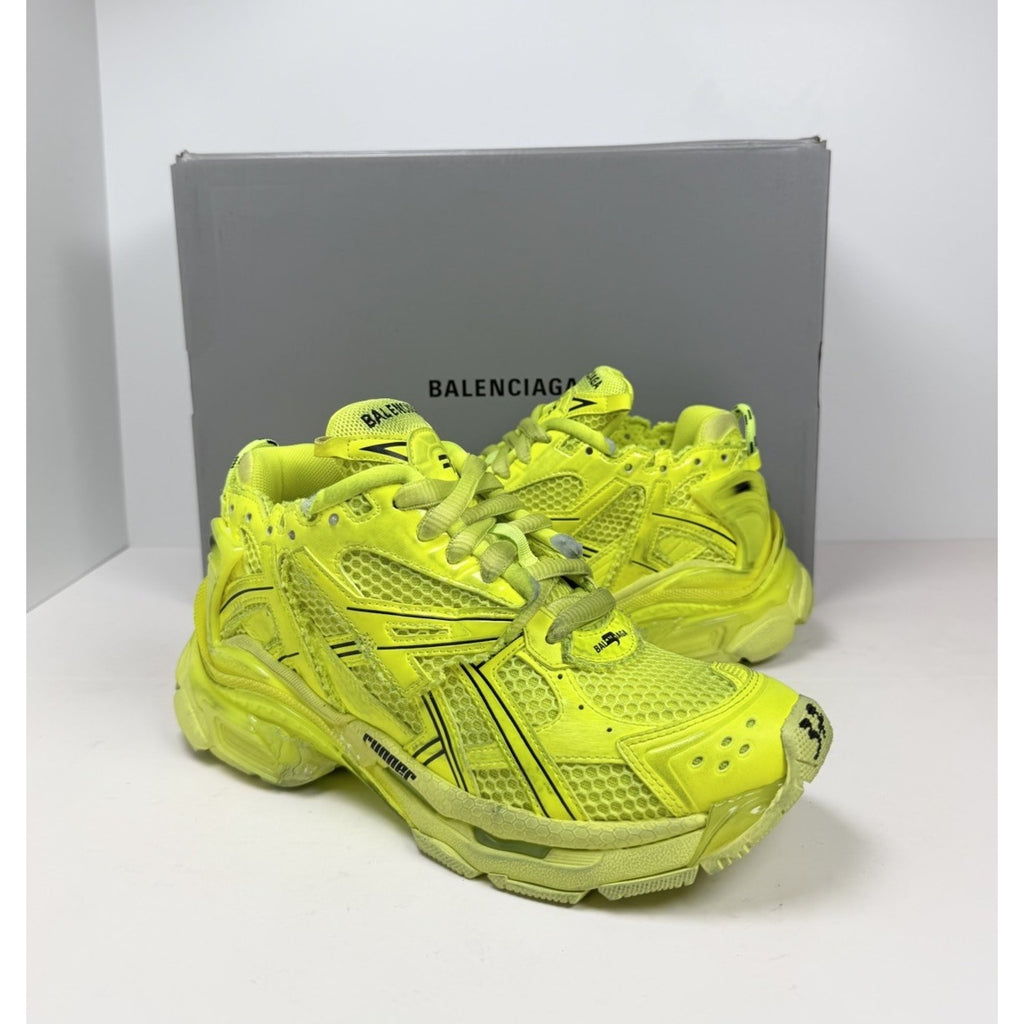 Size 37EU/7W - Balenciaga Runner Fluo Yellow NEW